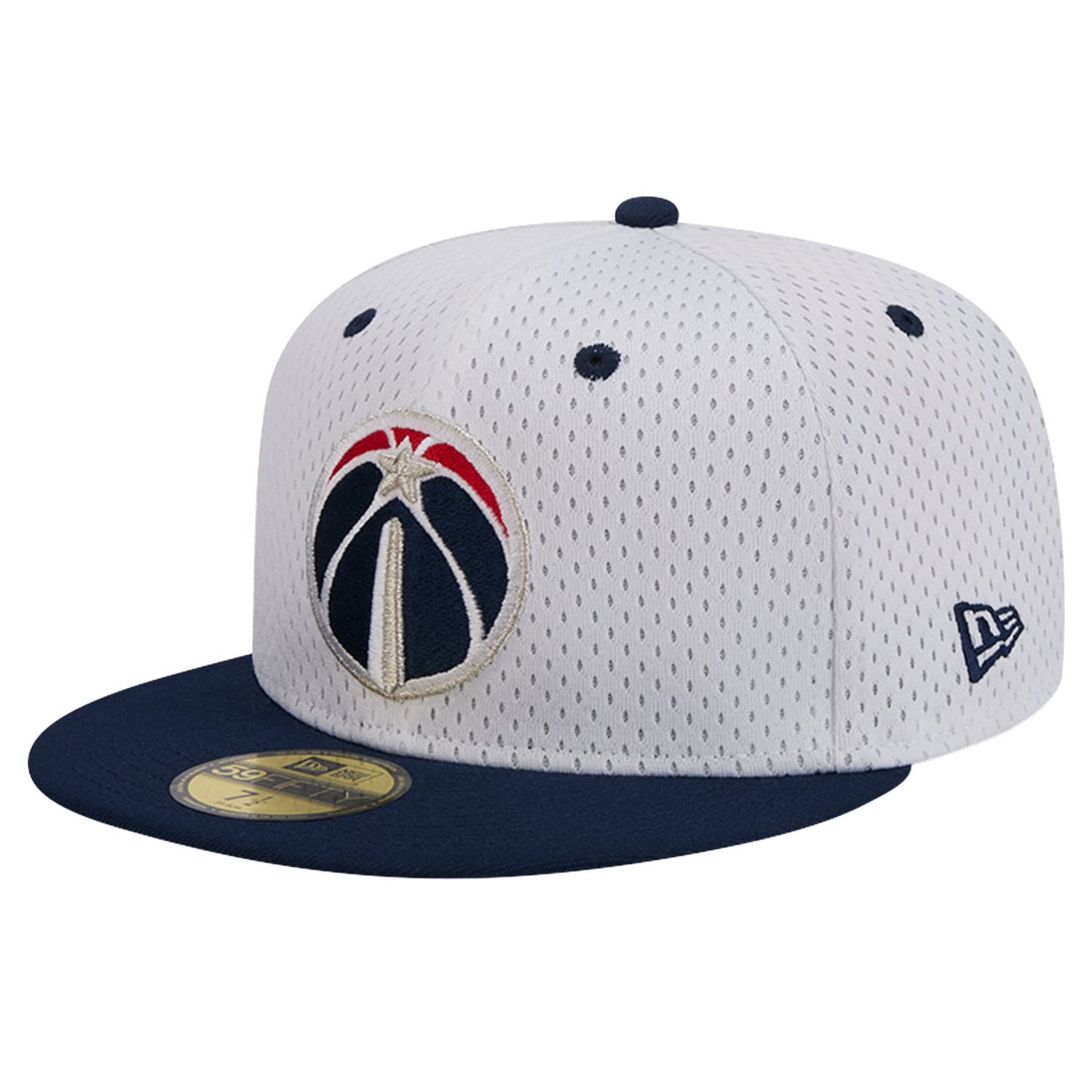 New Era Navy Washington Wizards Throwback 2Tone 59FIFTY Fitted Hat                                                               - view number 3