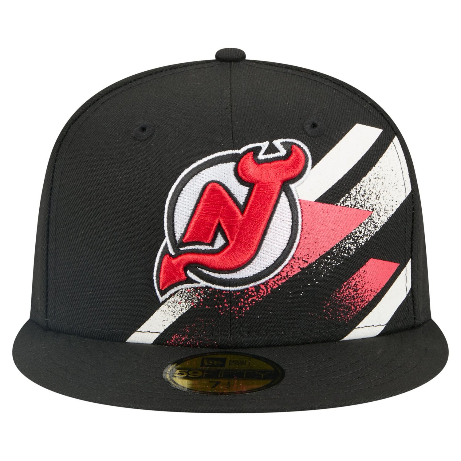 New Era New Jersey Devils Faded Lines 59FIFTY Fitted Hat - view number 2