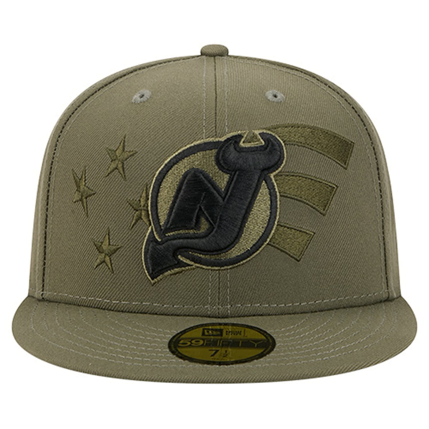 New Era New Jersey Devils Military Appreciation Flag 59FIFTY Fitted Hat - view number 2