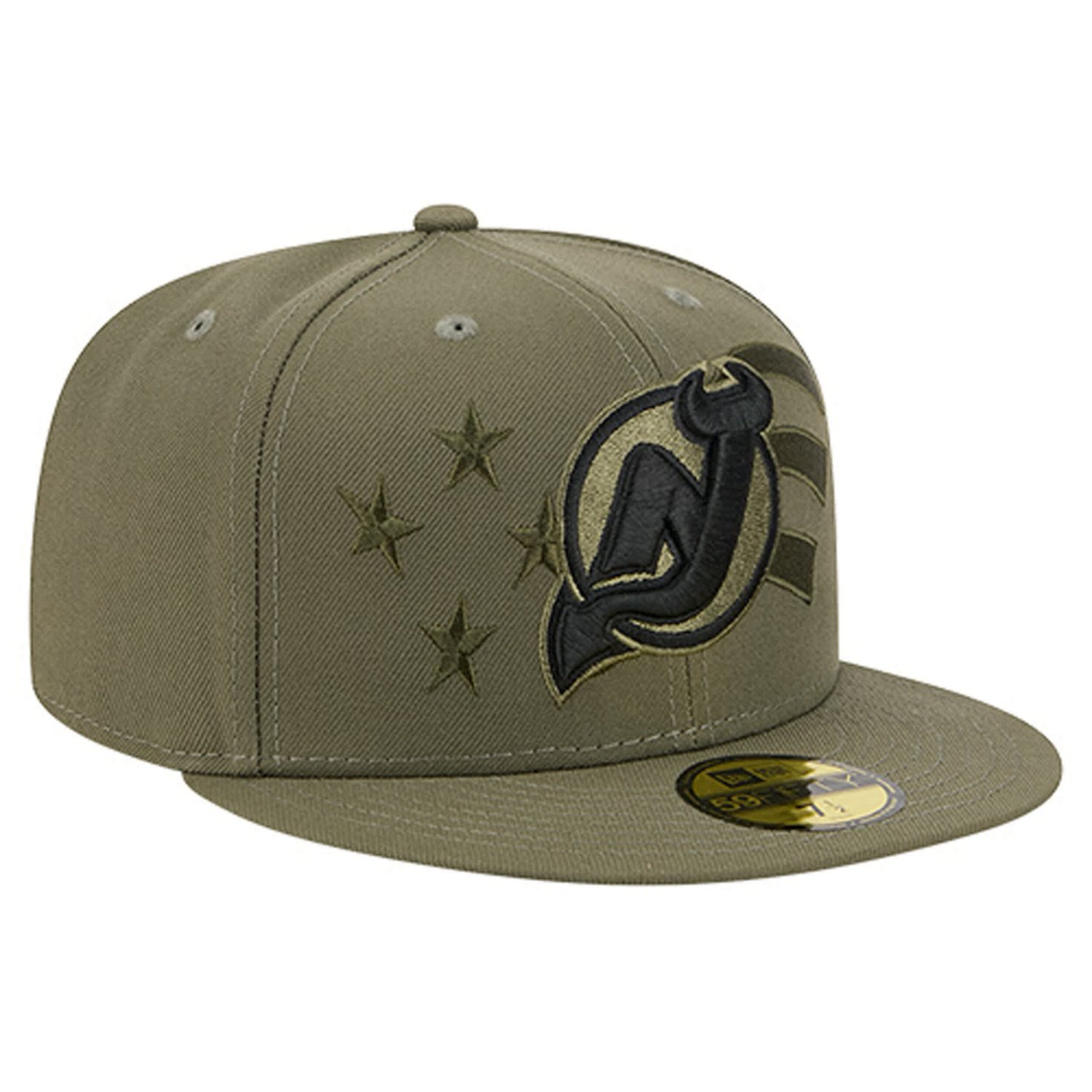 New Era New Jersey Devils Military Appreciation Flag 59FIFTY Fitted Hat - view number 3