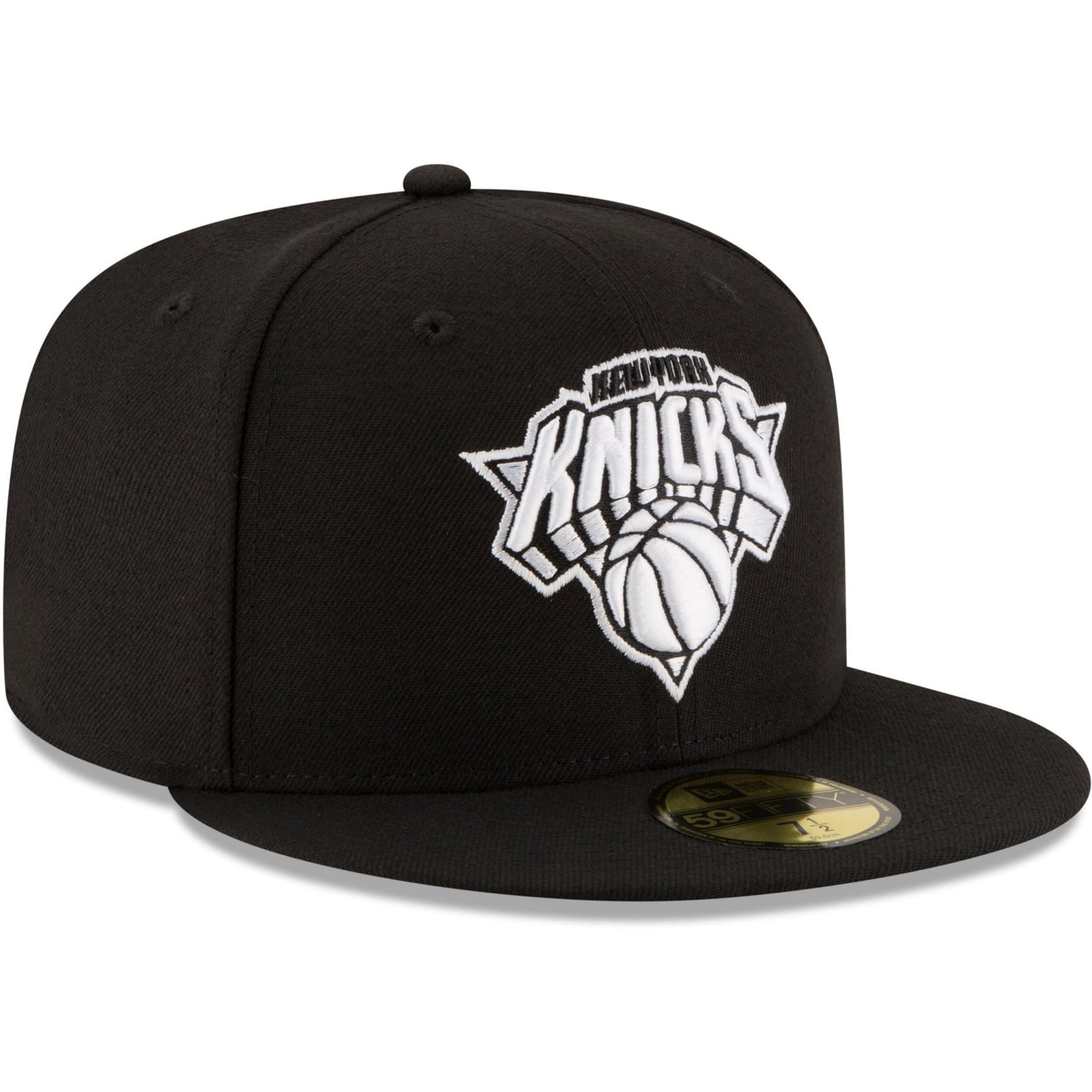 New Era New York Knicks  White Logo 59FIFTY Fitted Hat