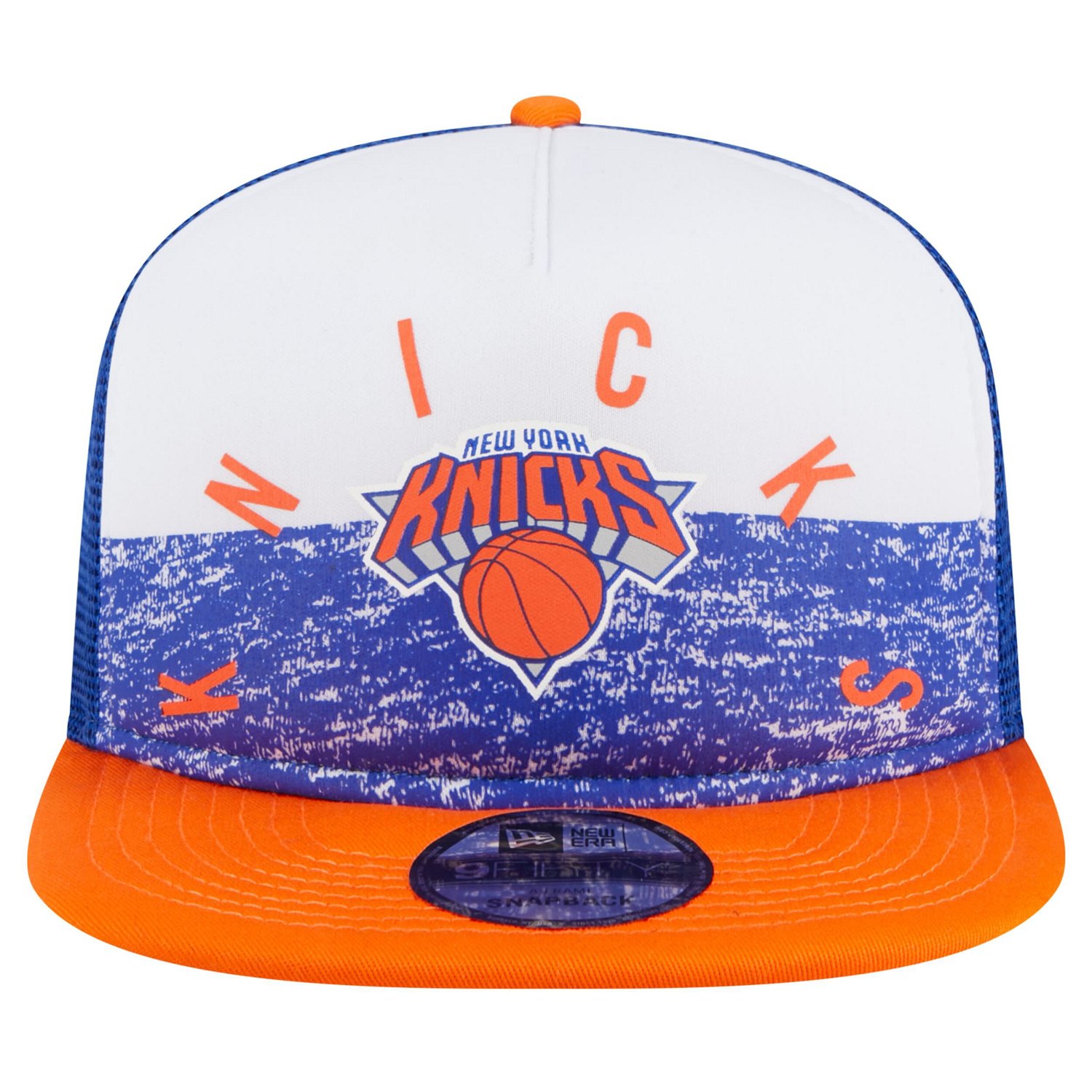 New Era New York Knicks Arch A-Frame Trucker 9FIFTY Snapback Hat