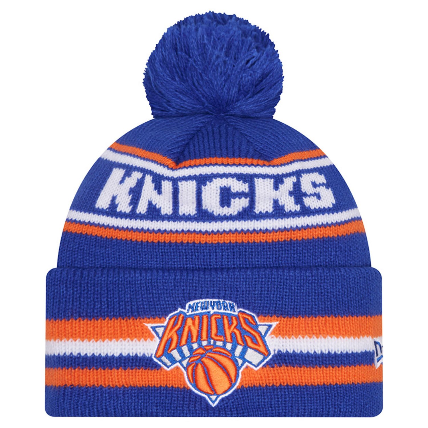 New Era New York Knicks Classic Cuffed Knit Hat with Pom