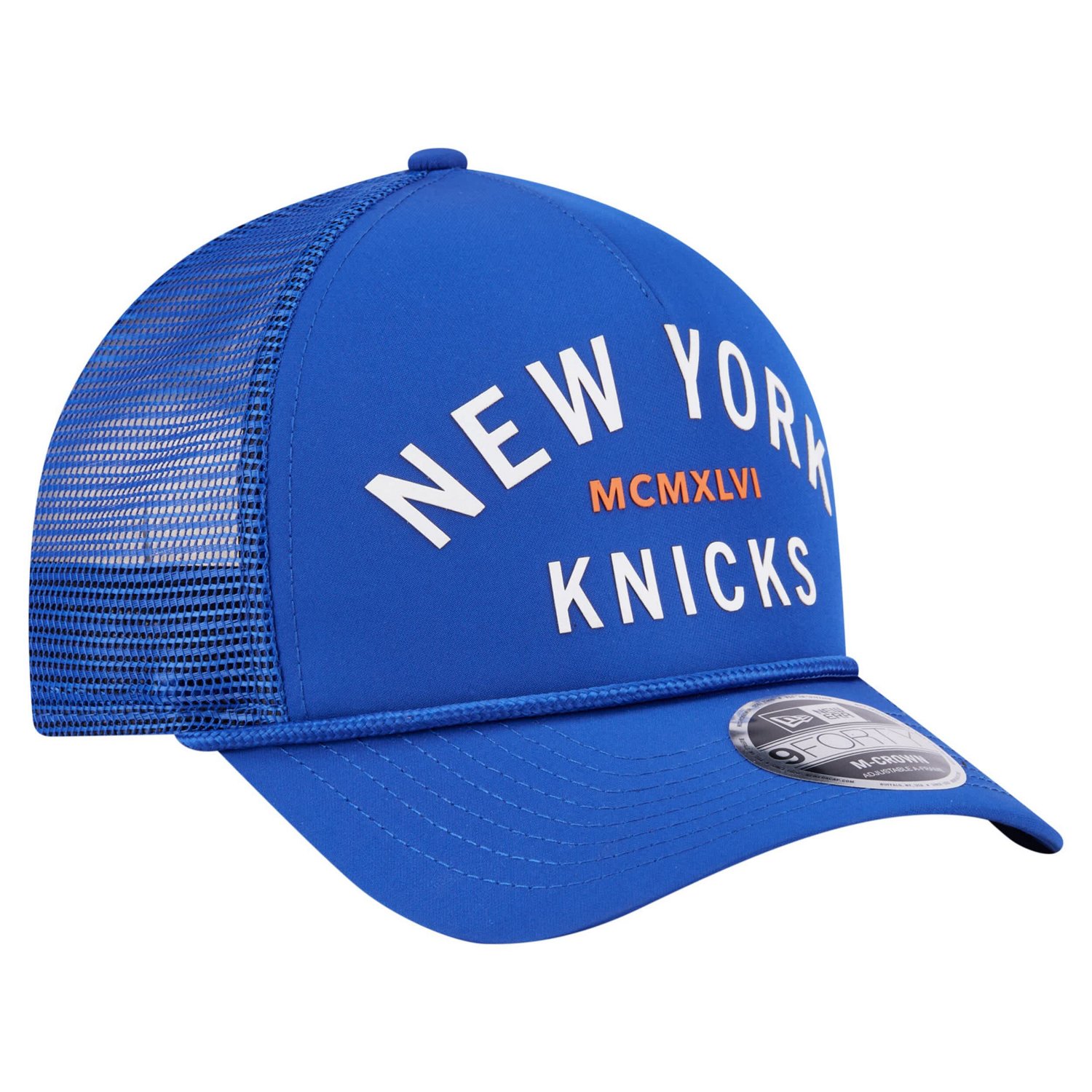 New Era New York Knicks Minimalist A-Frame 9FORTY Trucker Hat - view number 3
