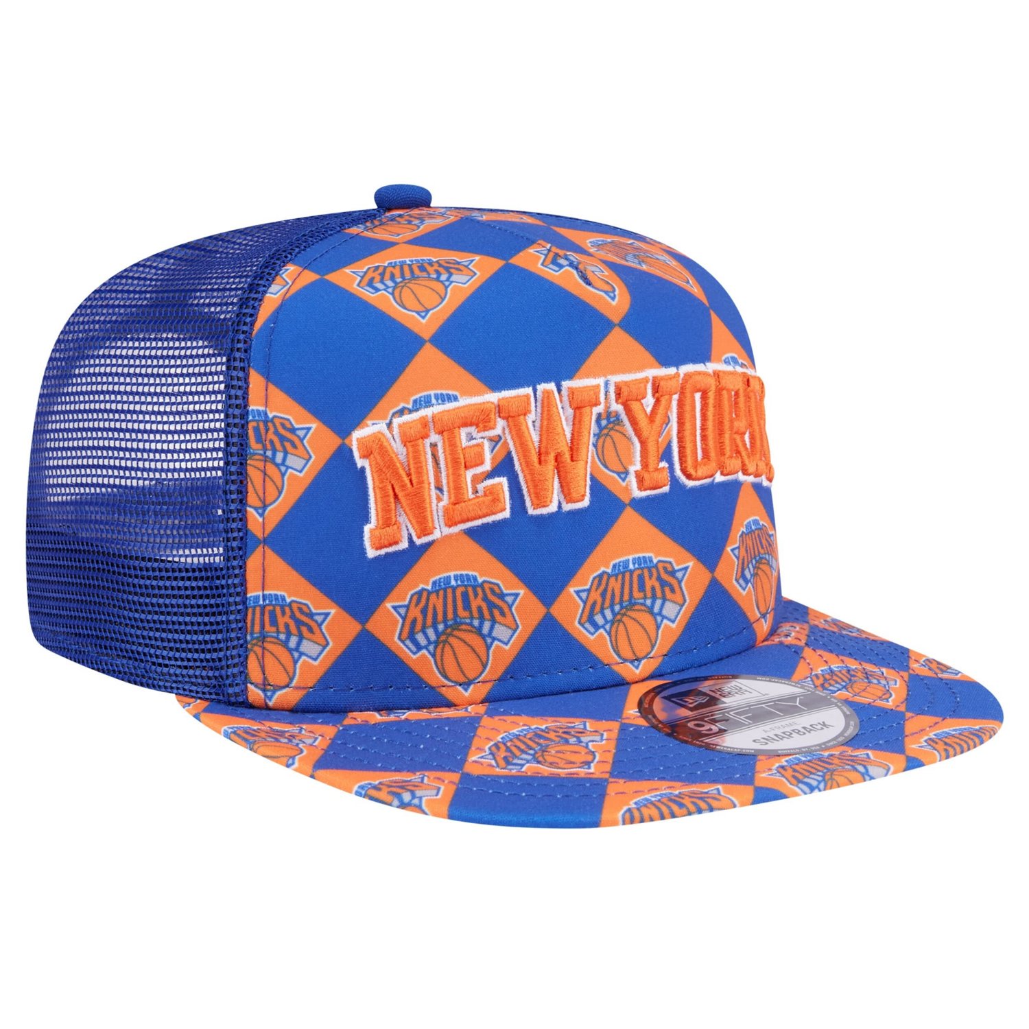 New Era New York Knicks Seeing Diamonds A-Frame Trucker 9FIFTY Snapback Hat