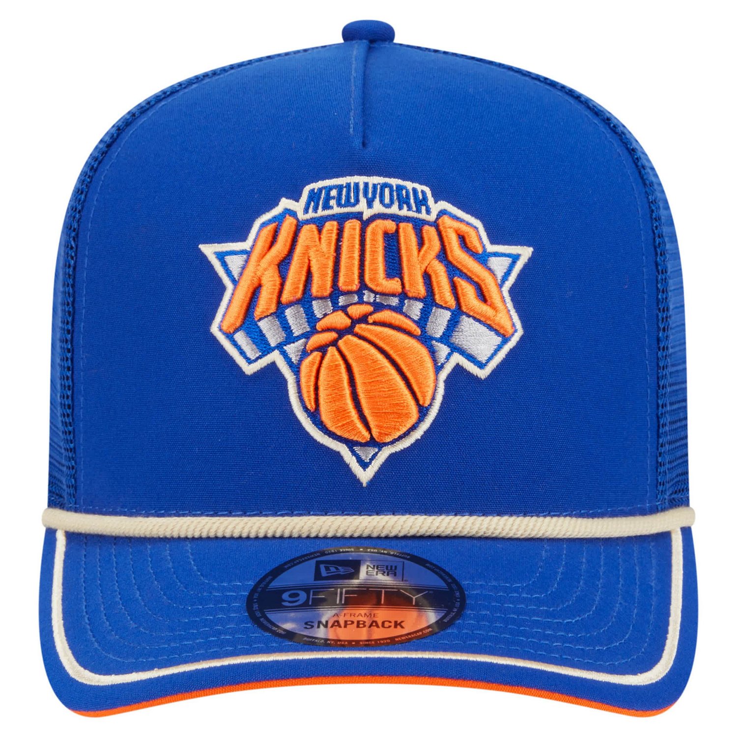New Era New York Knicks Vintage Team Rope A-Frame 9FIFTY Snapback Hat - view number 2