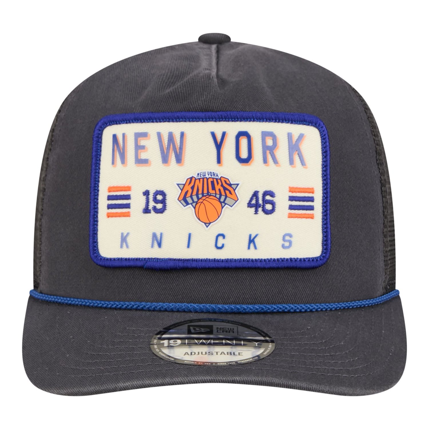 New Era New York Knicks Washed Patch 19TWENTY Adjustable Trucker Hat - view number 2