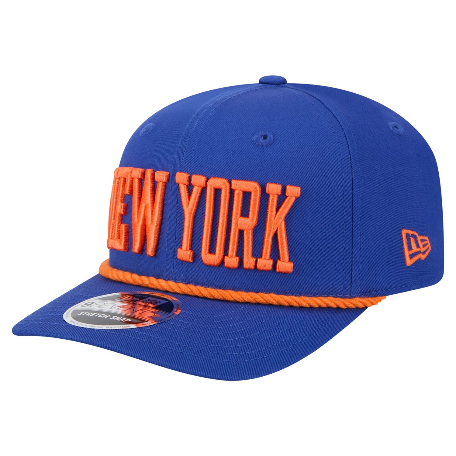 New Era New York Knicks Wordmark Rope 9SEVENTY Adjustable Hat - view number 3