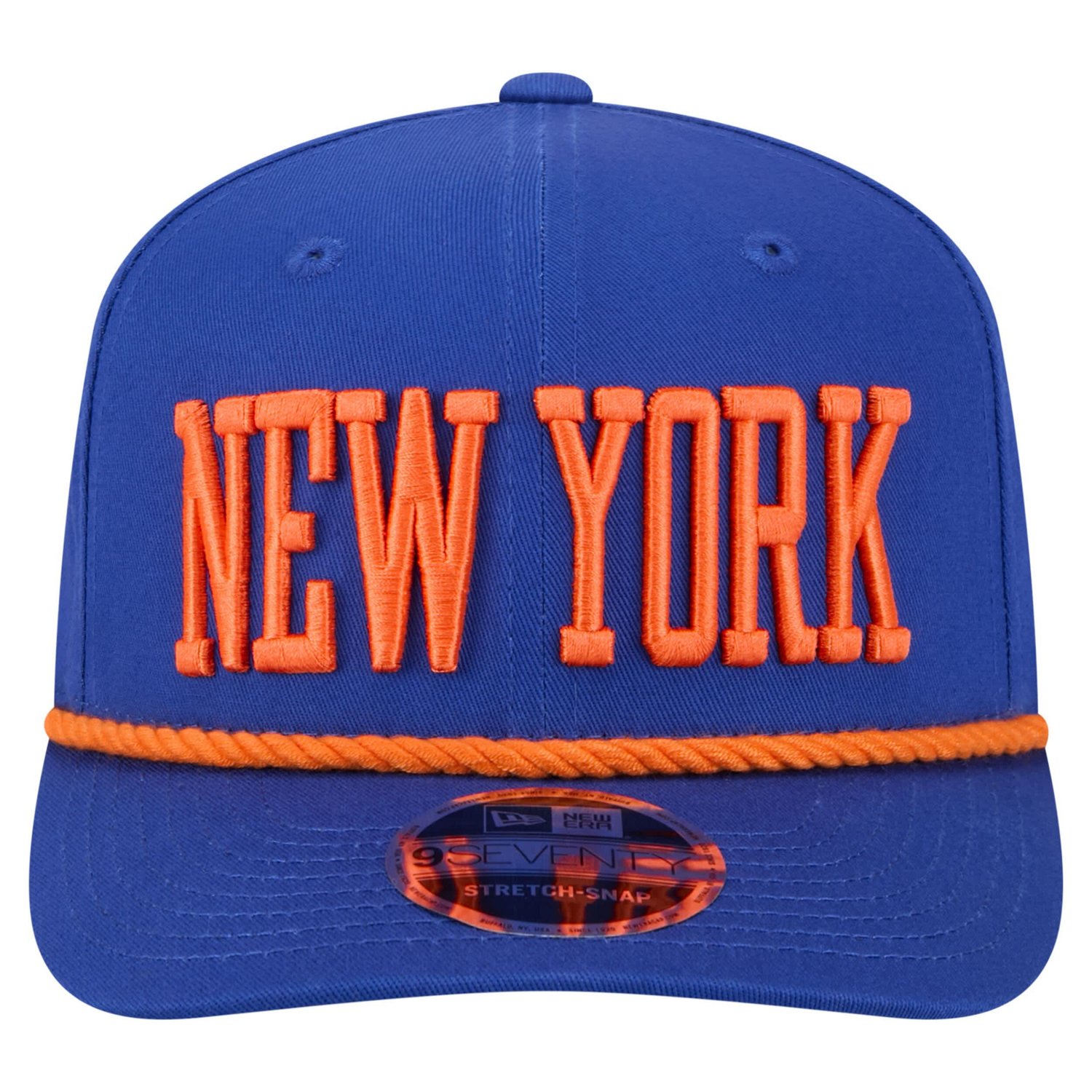 New Era New York Knicks Wordmark Rope 9SEVENTY Adjustable Hat - view number 2