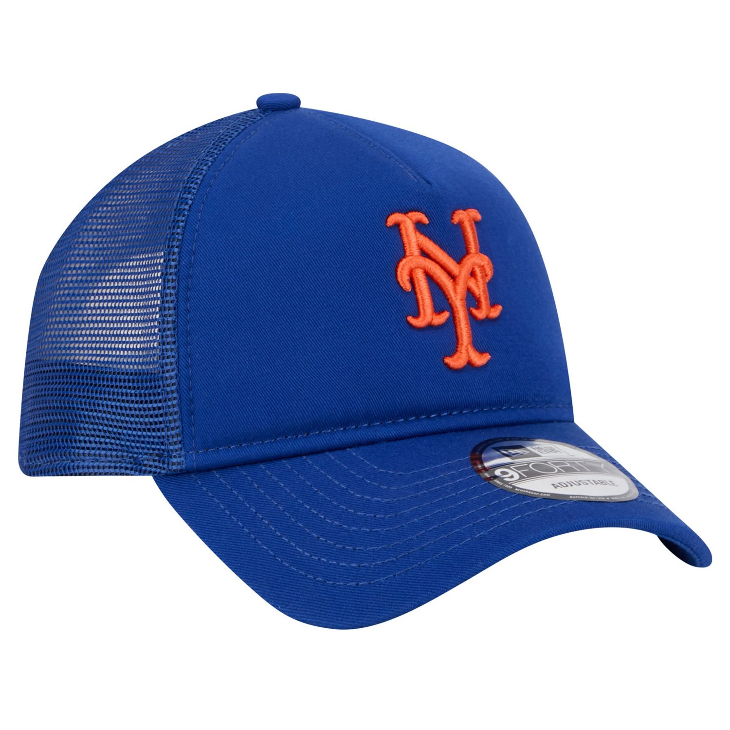 New Era New York Mets 9FORTY A-Frame Trucker Adjustable Hat - view number 3