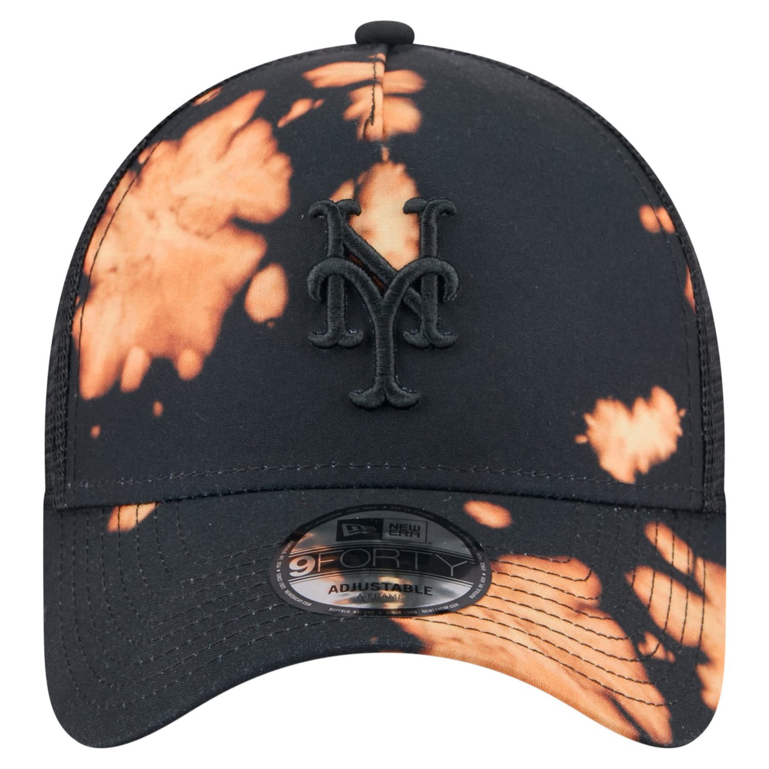 New Era New York Mets Bleached A-Frame 9FORTY Adjustable Hat                                                                     - view number 2