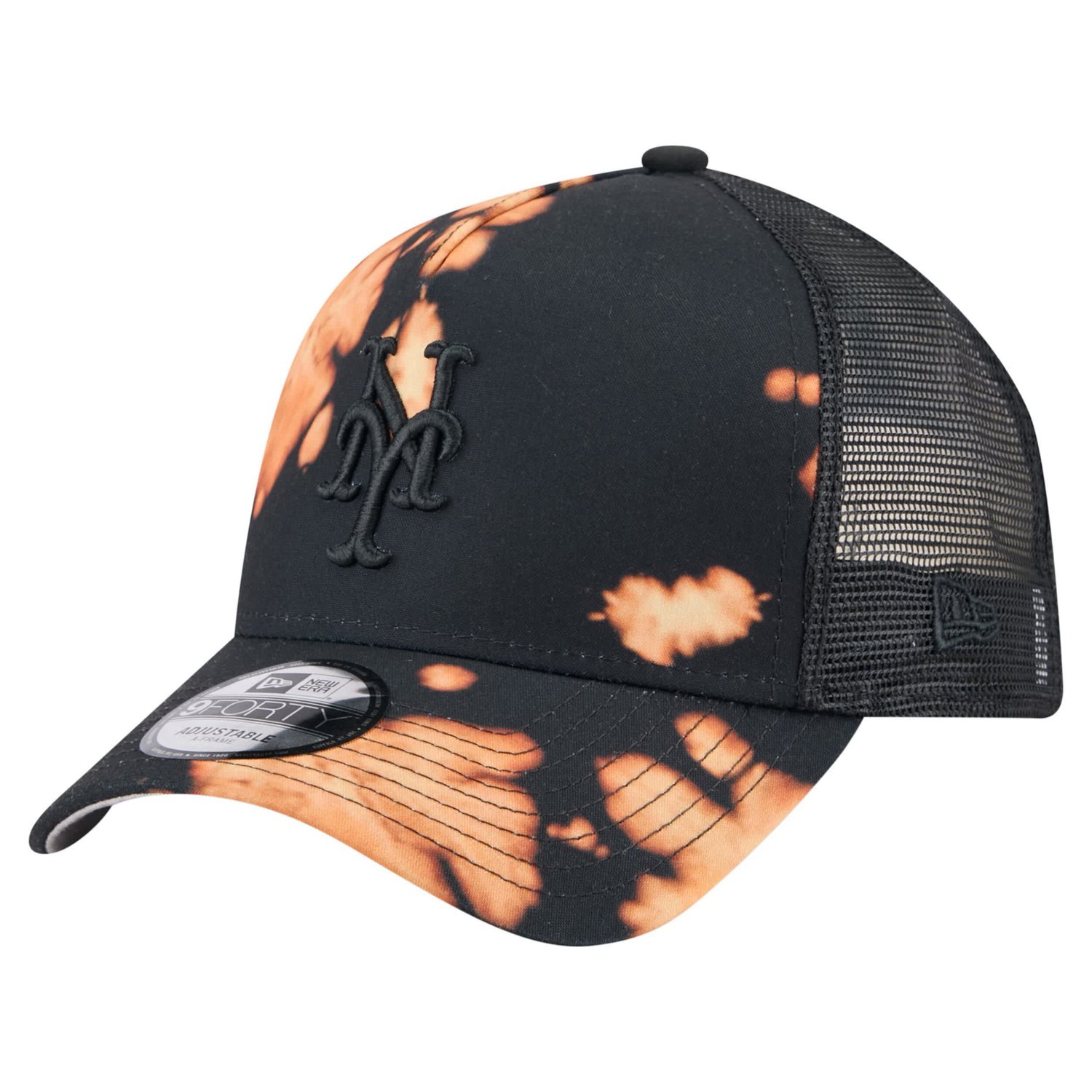 New Era New York Mets Bleached A-Frame 9FORTY Adjustable Hat                                                                     - view number 1