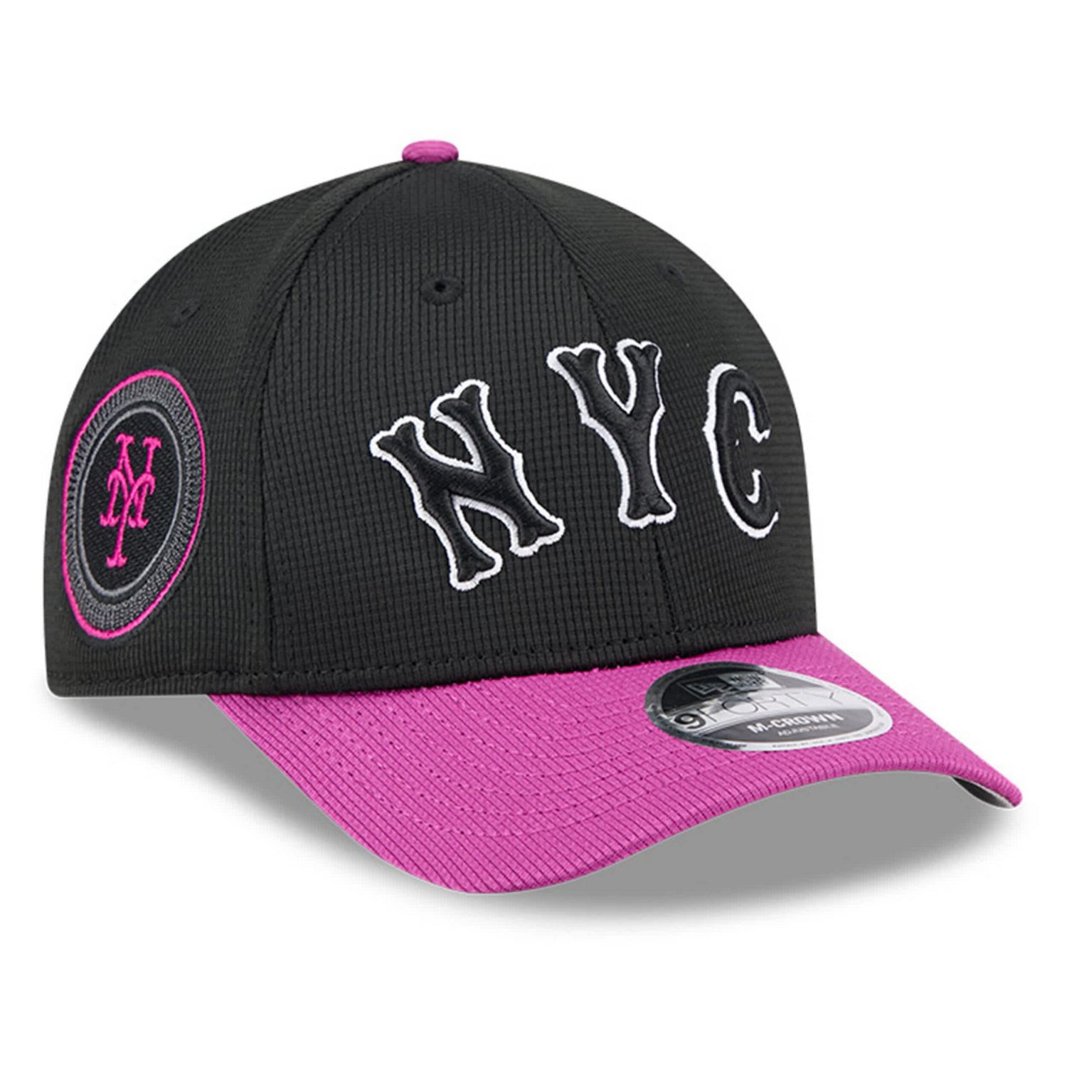 New Era New York Mets City Connect Batting Practice 9FORTY M-Crown Adjustable Hat - view number 3
