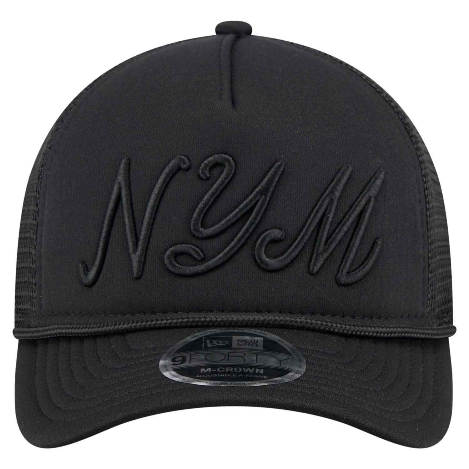 New Era New York Mets City Initial 9FORTY A-Frame M-Crown Adjustable Trucker Hat - view number 2