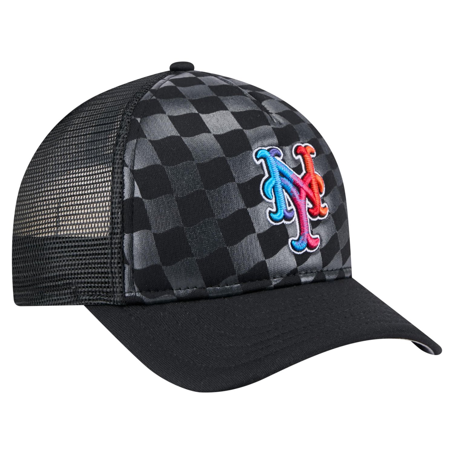 New Era New York Mets Gradient 9FORTY A-Frame M-Crown Trucker Adjustable Hat - view number 3