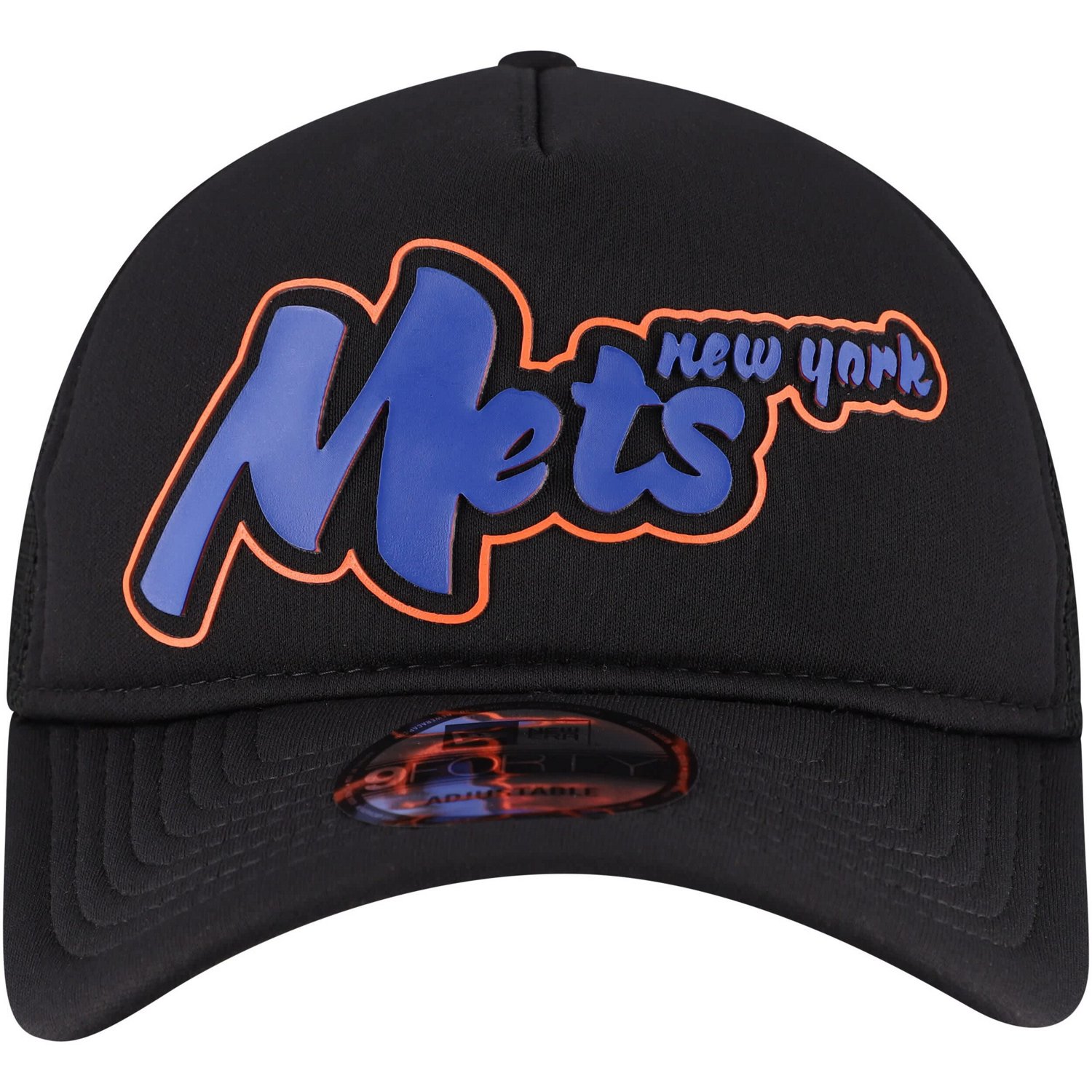 New Era New York Mets Retro Bold A-Frame Trucker 9FORTY Adjustable Hat - view number 2
