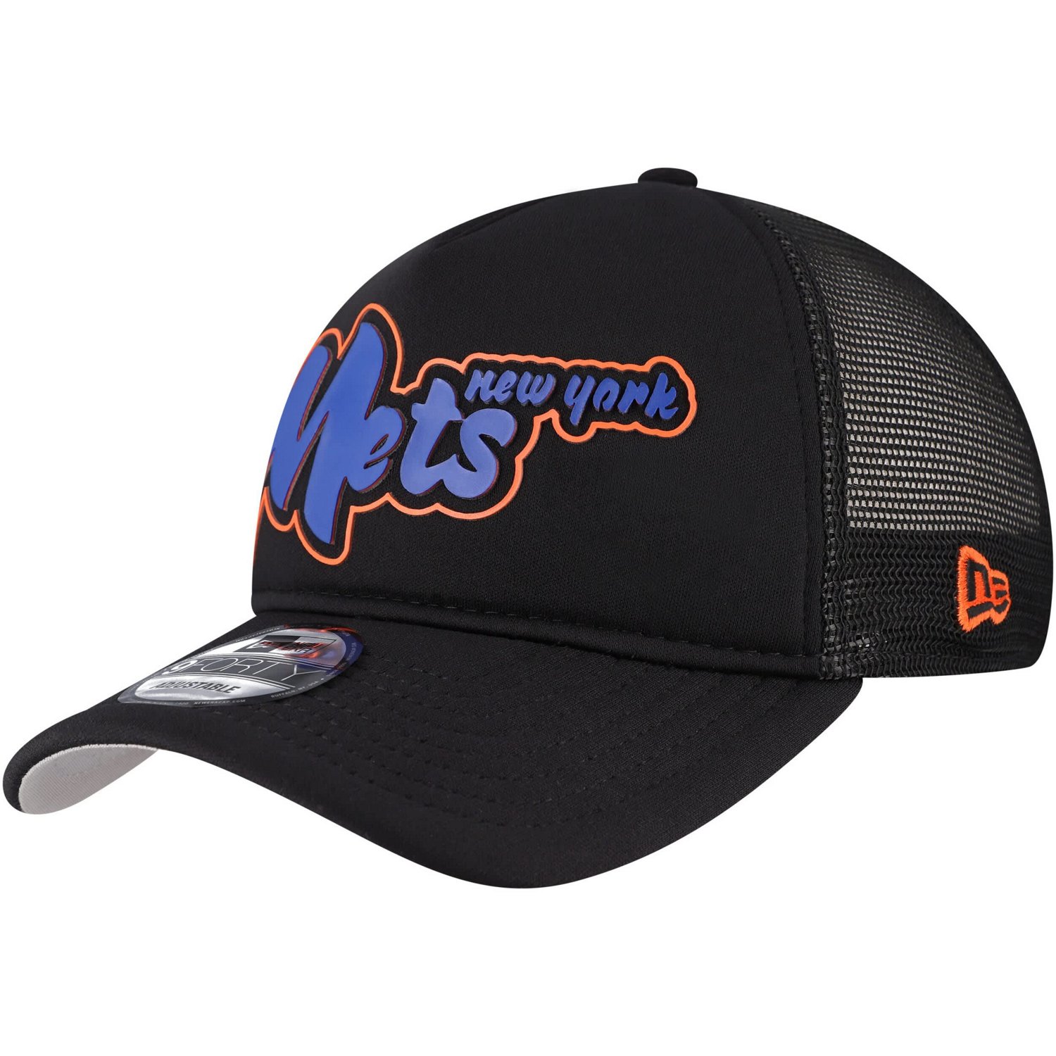 New Era New York Mets Retro Bold A-Frame Trucker 9FORTY Adjustable Hat