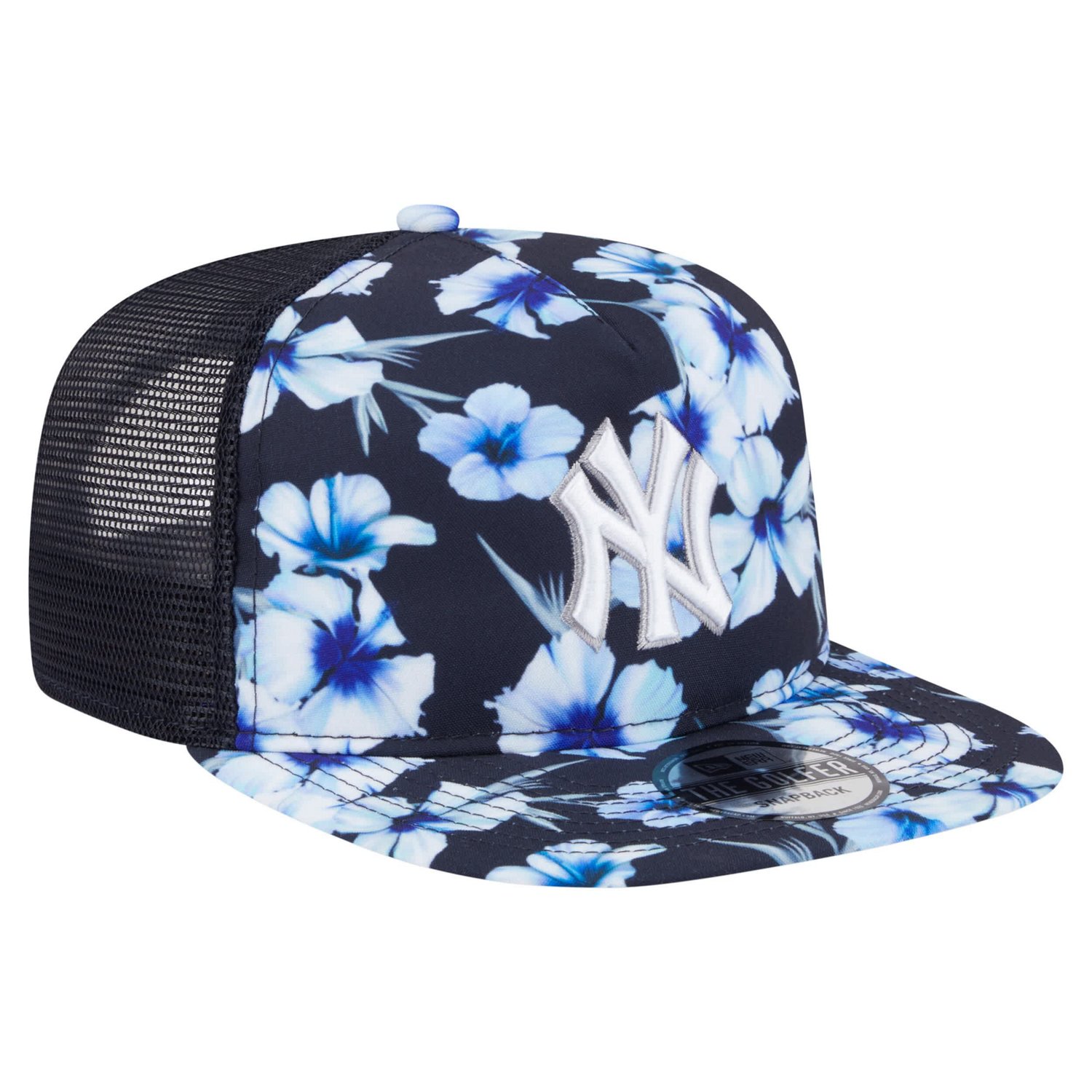 New Era New York Yankees Adventure Pattern Golfer Trucker Snapback Hat