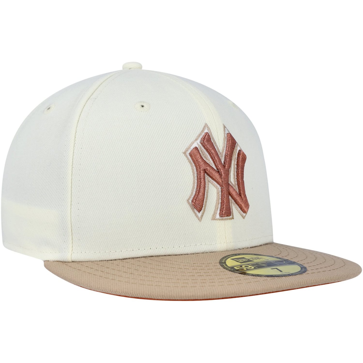 New Era New York Yankees Chrome Camel Rust Undervisor 59FIFTY Fitted Hat - view number 3