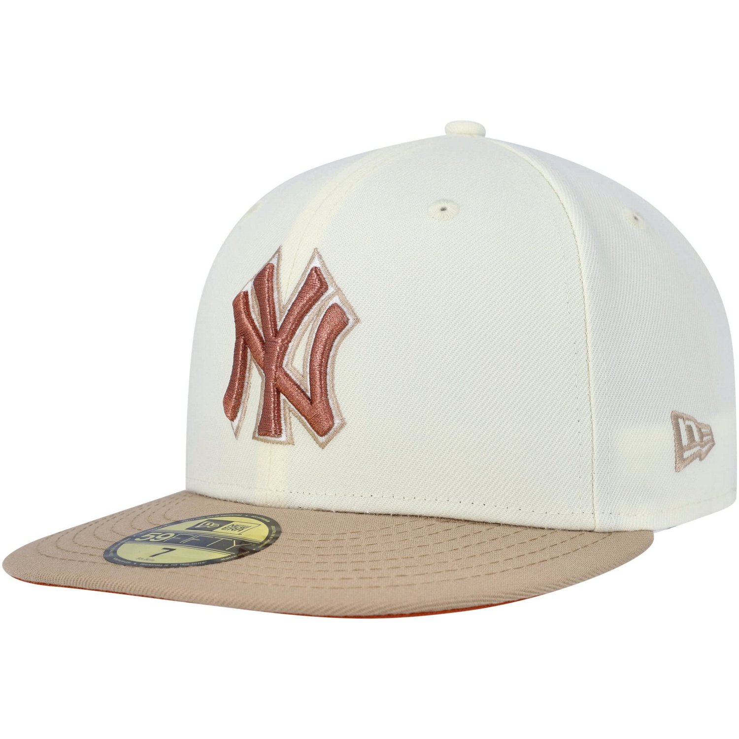 New Era New York Yankees Chrome Camel Rust Undervisor 59FIFTY Fitted Hat