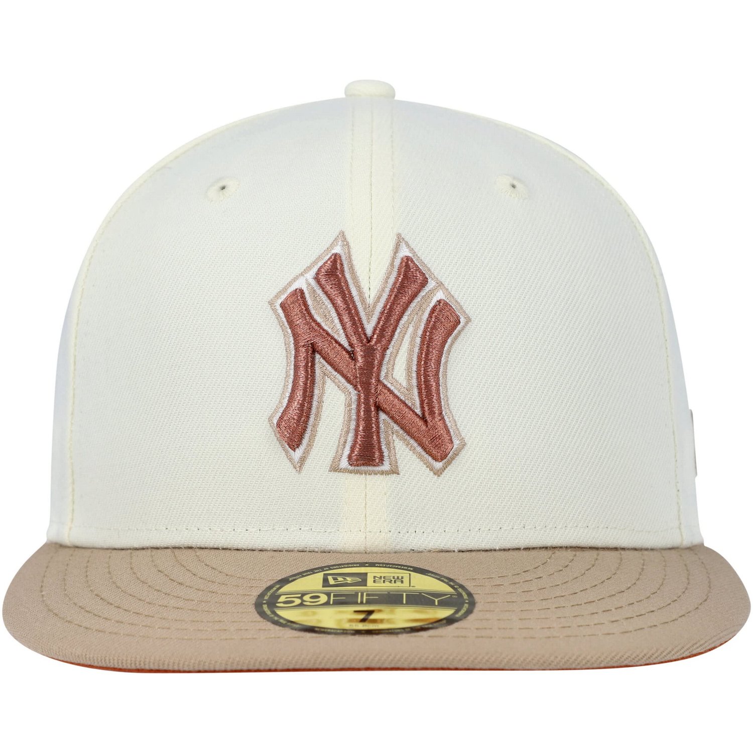 New Era New York Yankees Chrome Camel Rust Undervisor 59FIFTY Fitted Hat - view number 2