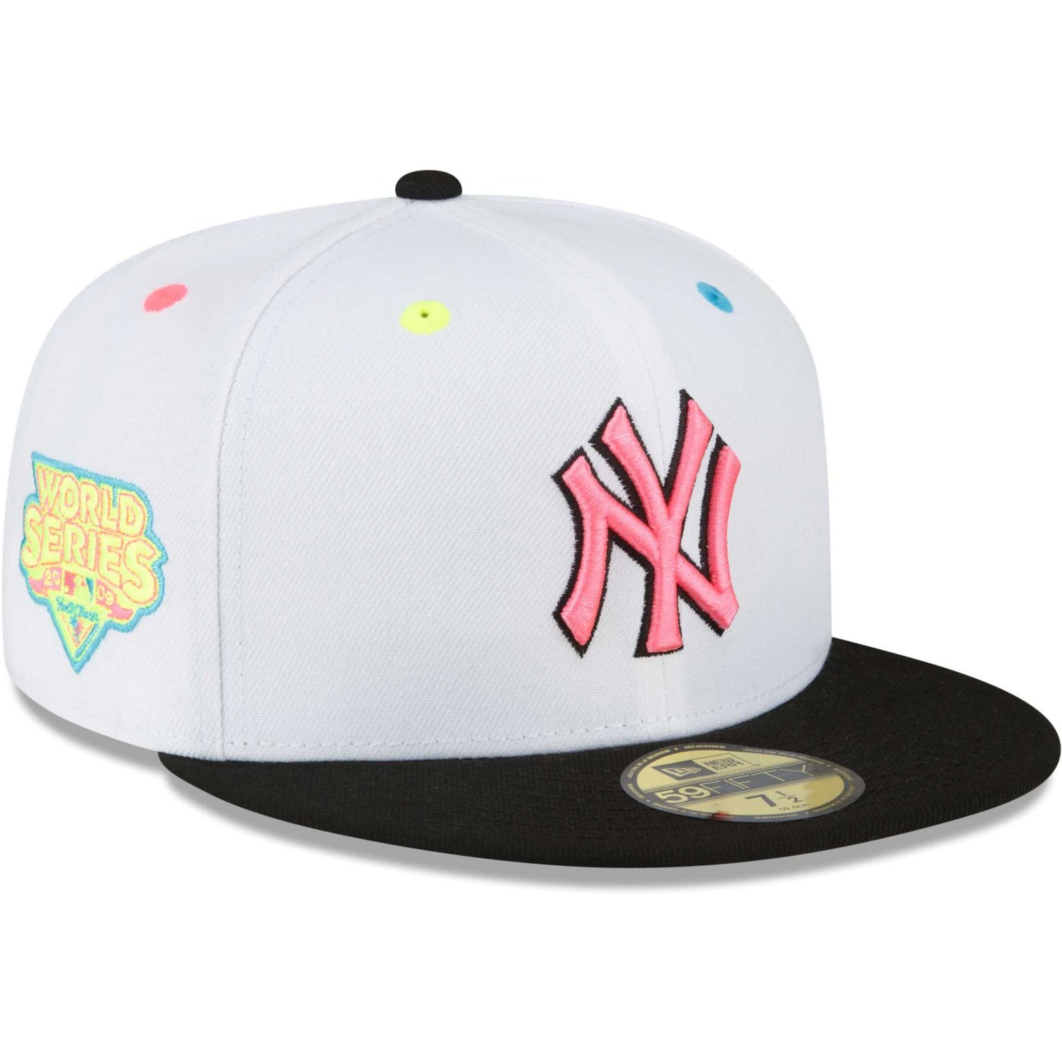 【US限定】NEW ERA 59FIFTY New York Yankees Neon Pink/Yellow New York Yankees Anniversary 59FIFTY 99 World Series Gold