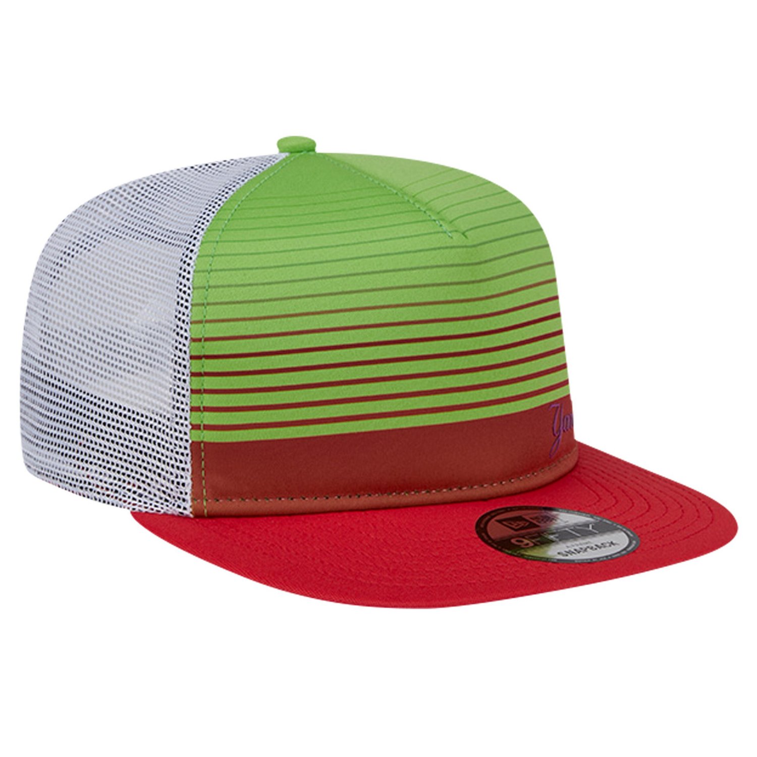 New Era New York Yankees Neon Horizon A-Frame Trucker 9FIFTY Snapback Hat - view number 3
