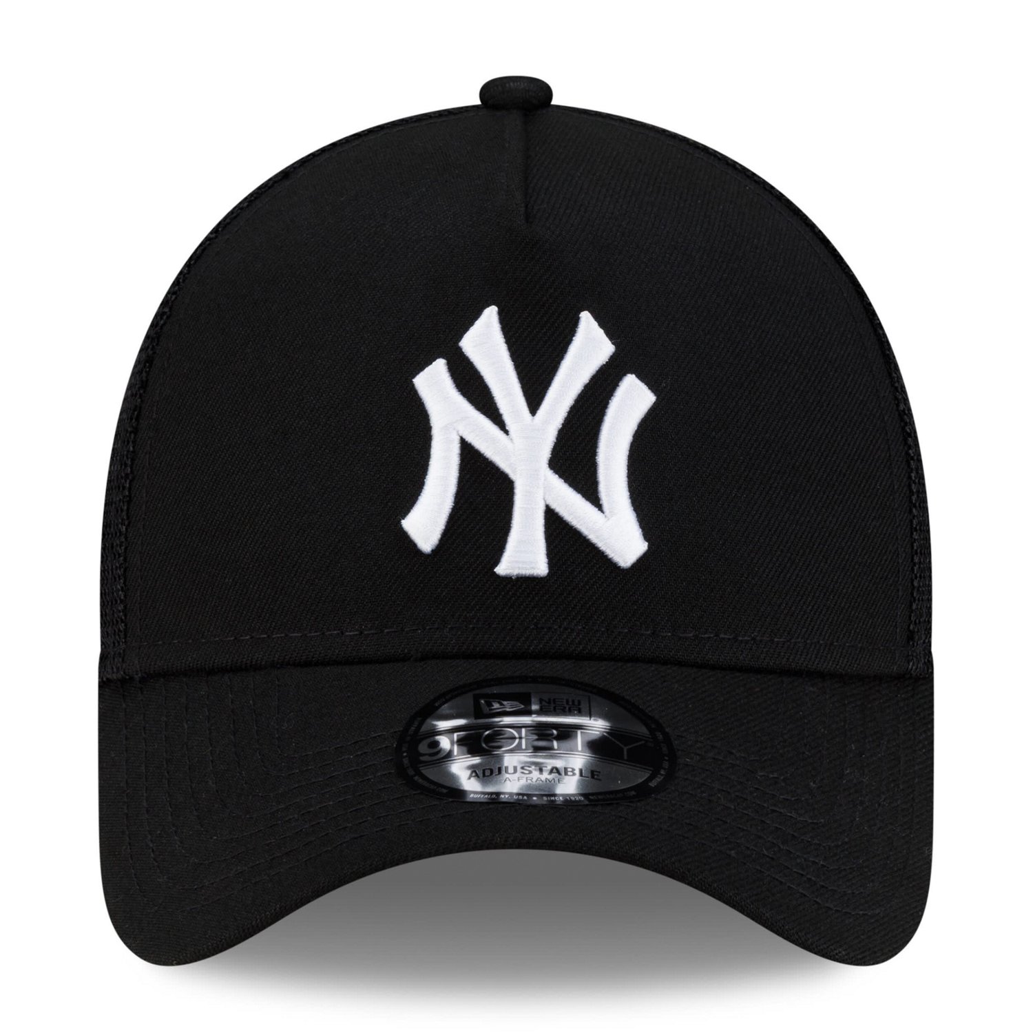 New Era New York Yankees Side Script 9FORTY A-Frame Trucker Adjustable Hat - view number 2