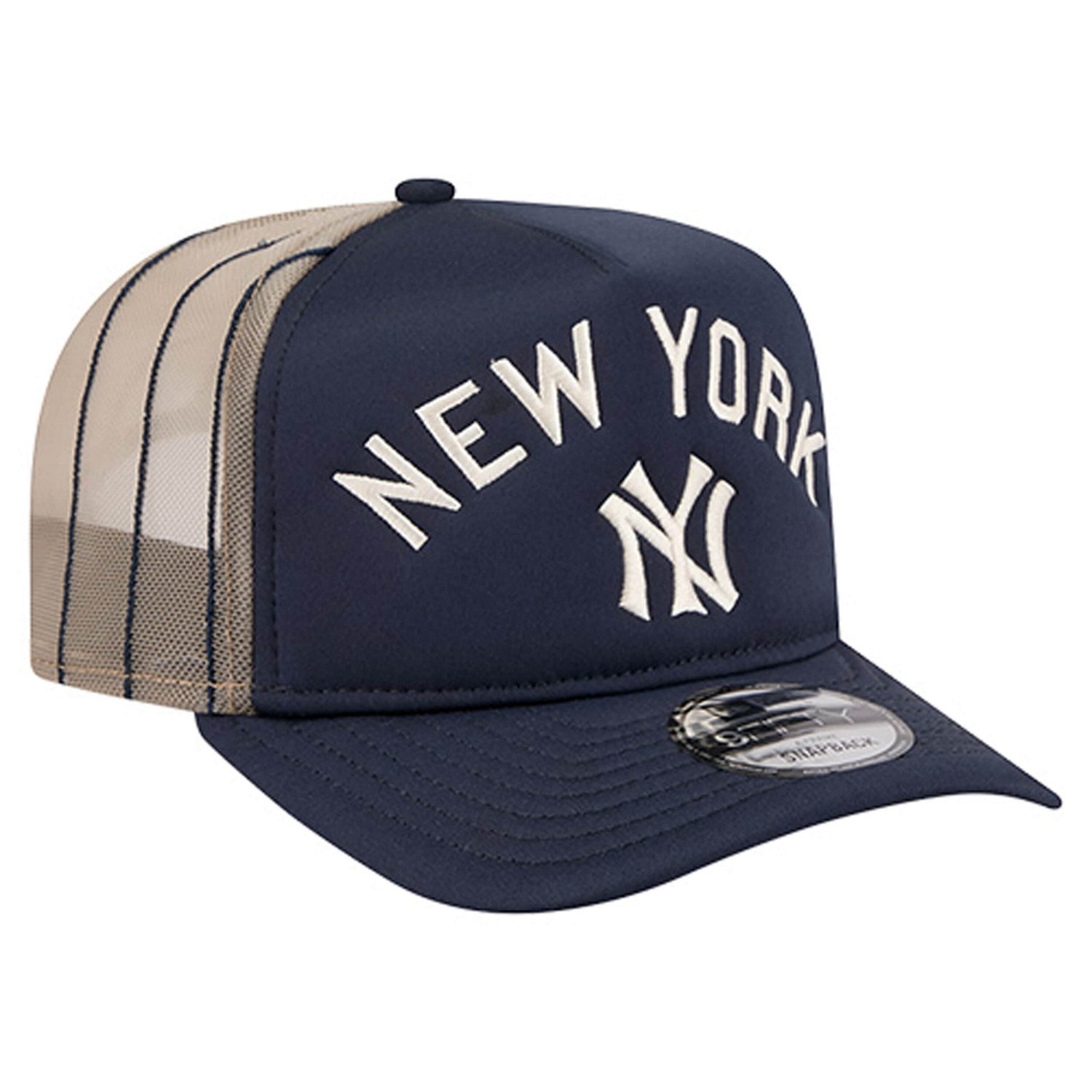 New Era New York Yankees Vintage Arched Foam Front 9FIFTY A-Frame Adjustable Trucker Hat - view number 3