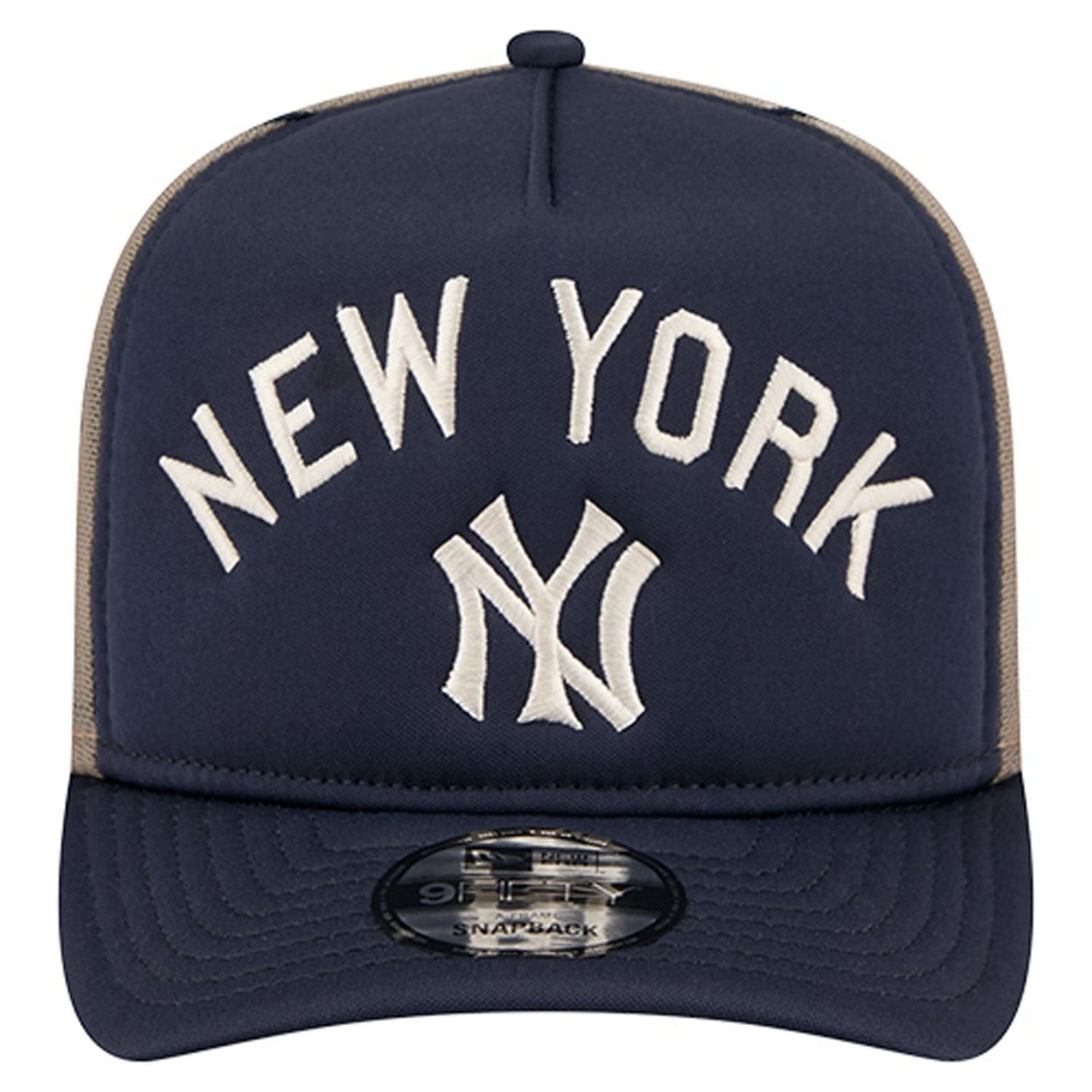 New Era New York Yankees Vintage Arched Foam Front 9FIFTY A-Frame Adjustable Trucker Hat - view number 2