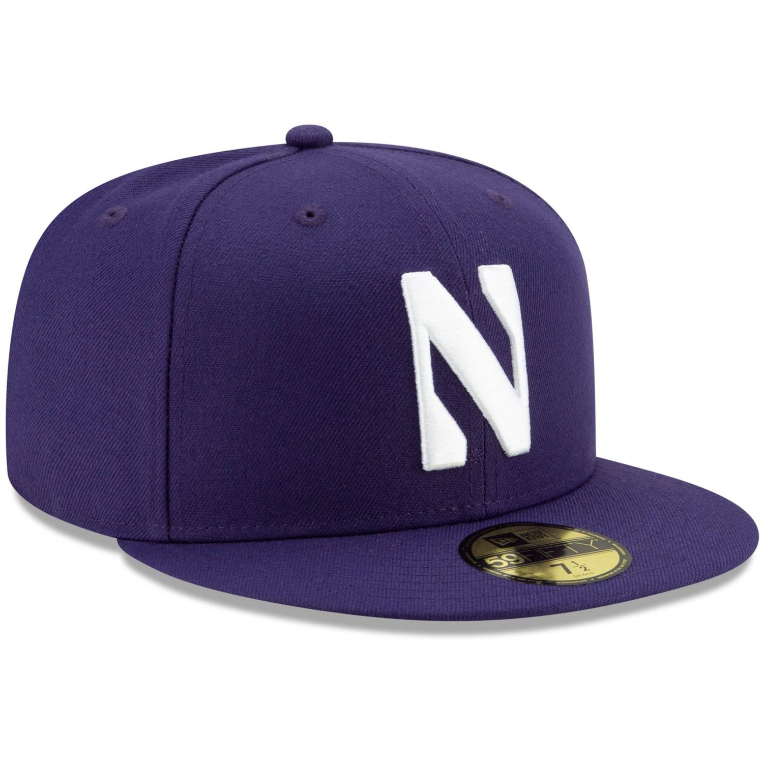 New Era Northwestern Wildcats Primary Team Logo Basic 59FIFTY Fitted Hat