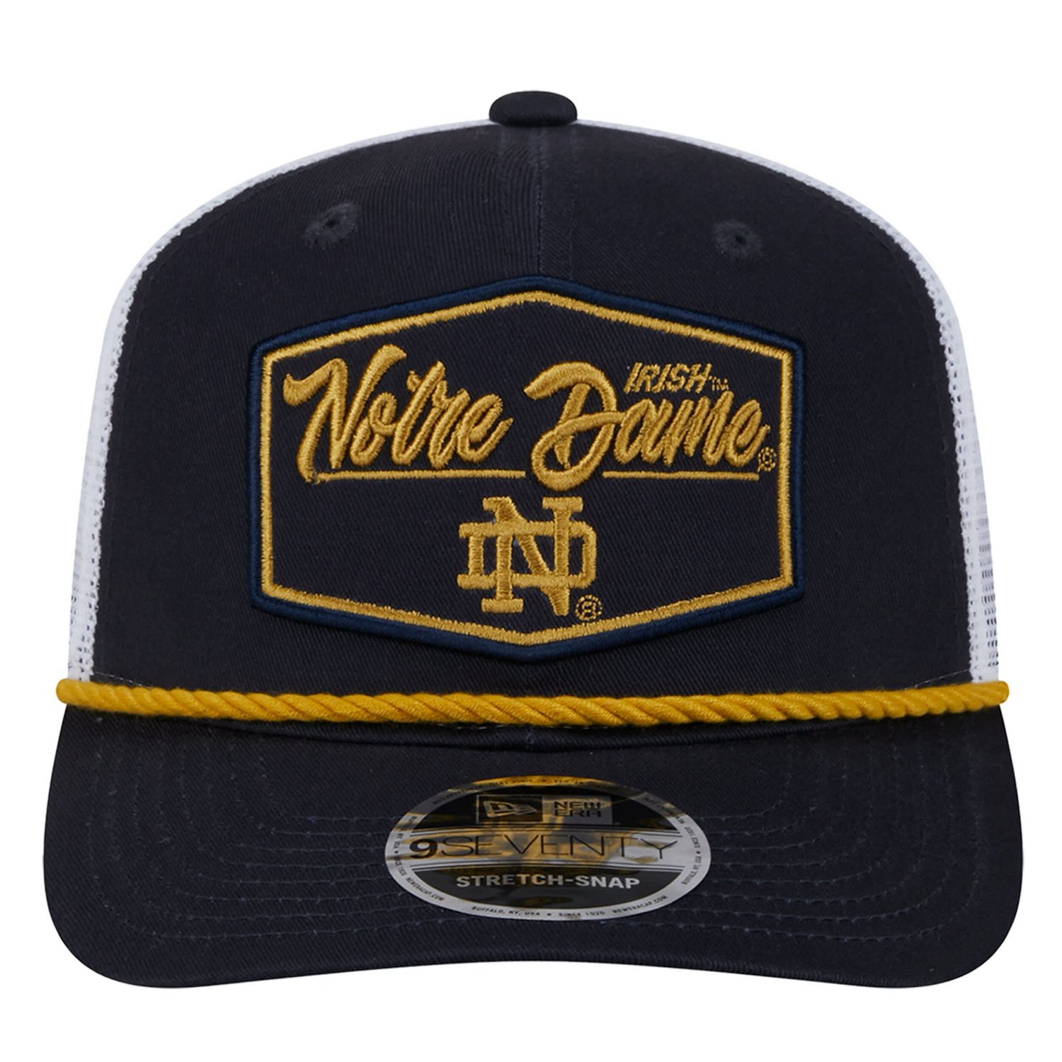 New Era Notre Dame Fighting Irish 9SEVENTY Stretch-Snap Adjustable Hat - view number 2