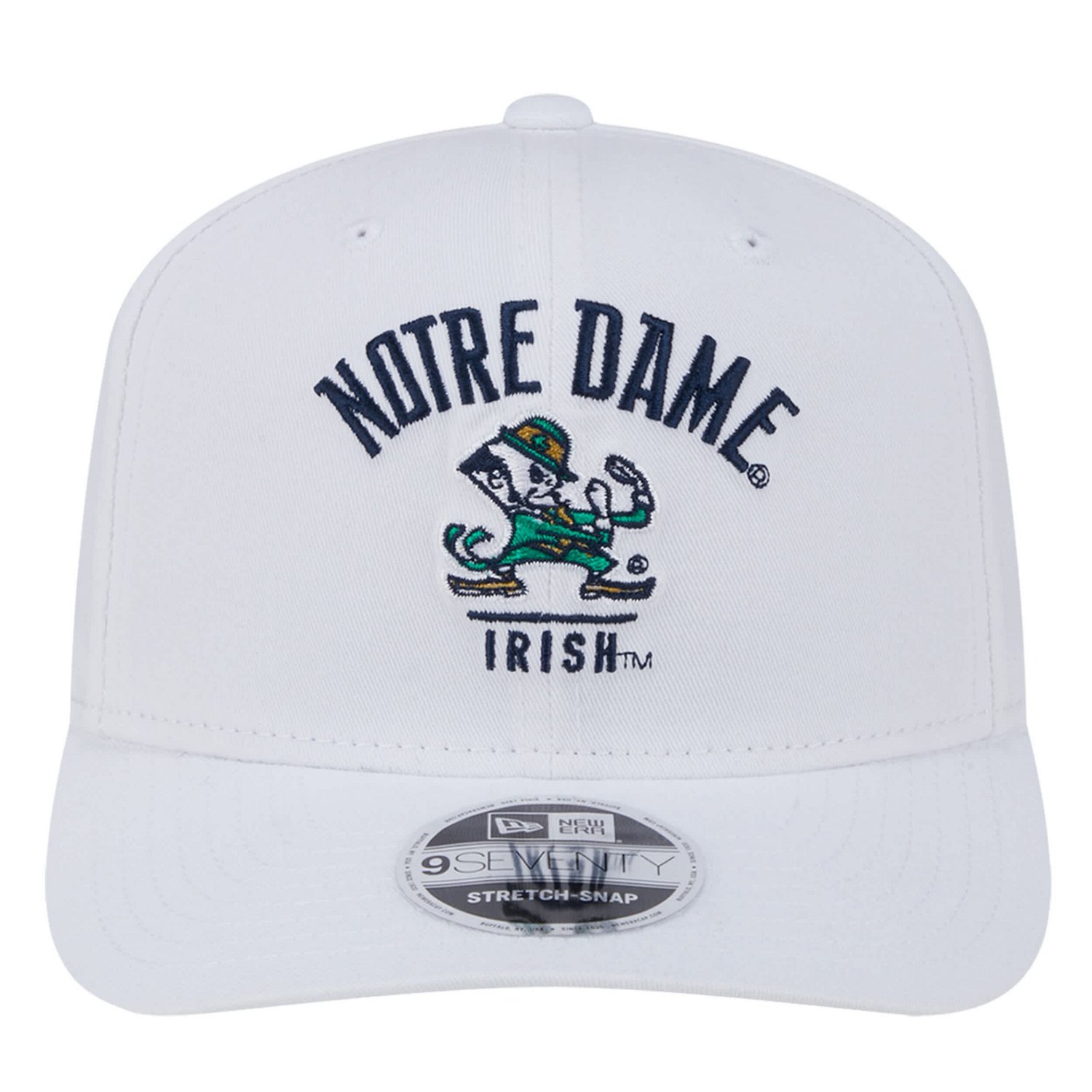 New Era Notre Dame Fighting Irish 9SEVENTY Team Stretch-Snap Adjustable Hat - view number 2