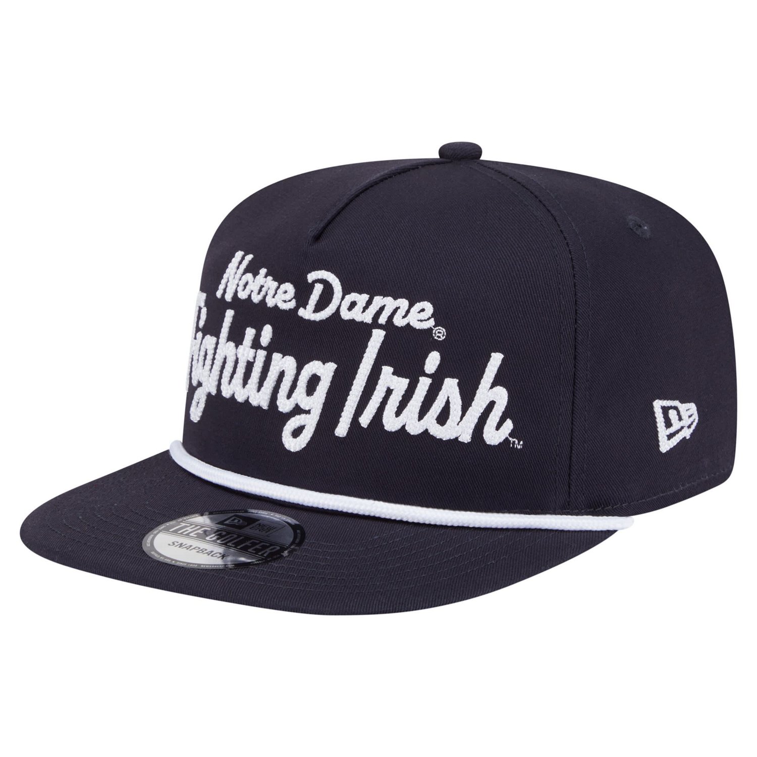 New Era Notre Dame Fighting Irish Adventure Team Text Golfer Snapback Hat - view number 3
