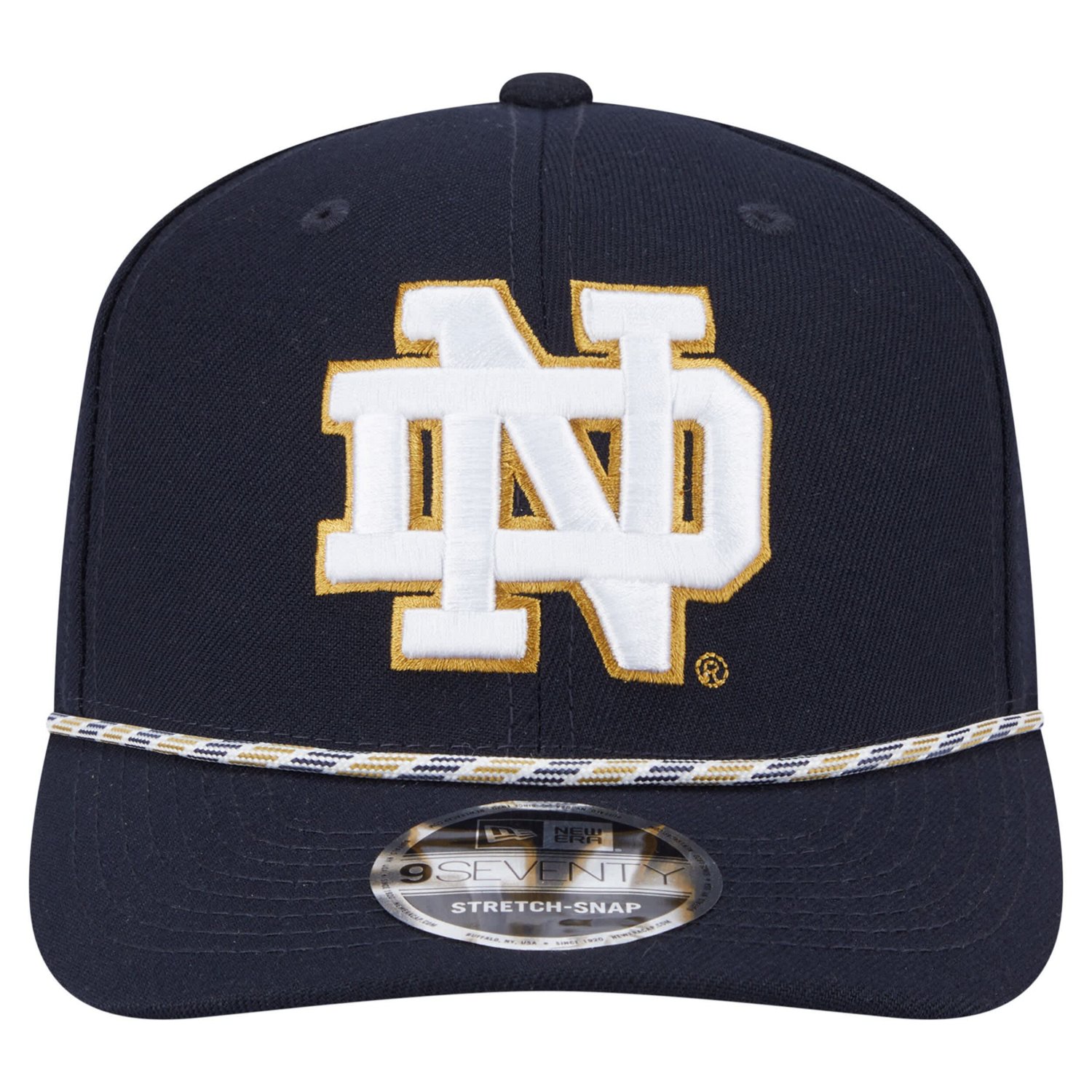 New Era Notre Dame Fighting Irish Game Day Multi-Rope 9SEVENTY Stretch-Snap Hat - view number 2