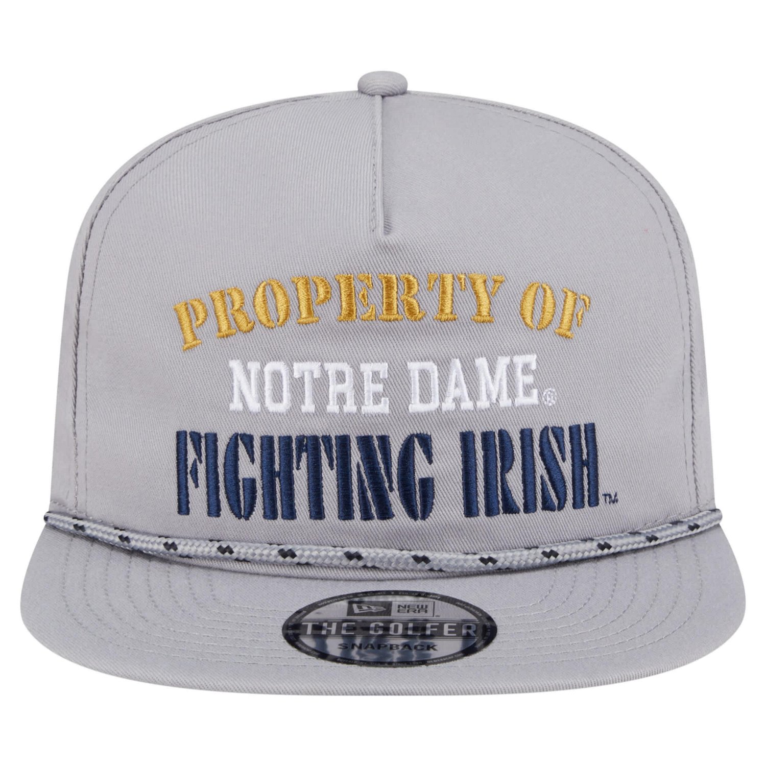 New Era Notre Dame Fighting Irish Golfer Vintage Adjustable Hat - view number 2