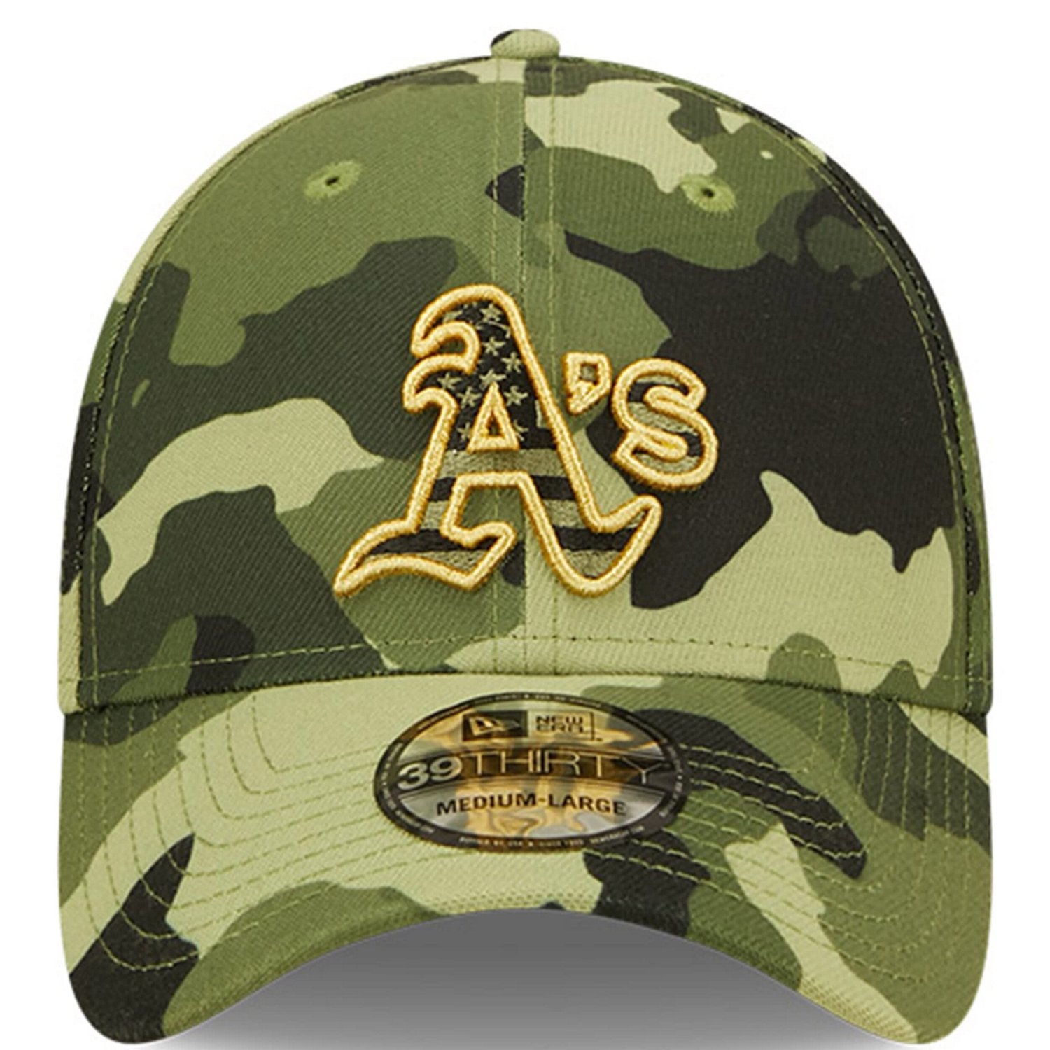 New Era Oakland Athletics 2022 Armed Forces Day 39THIRTY Flex Hat