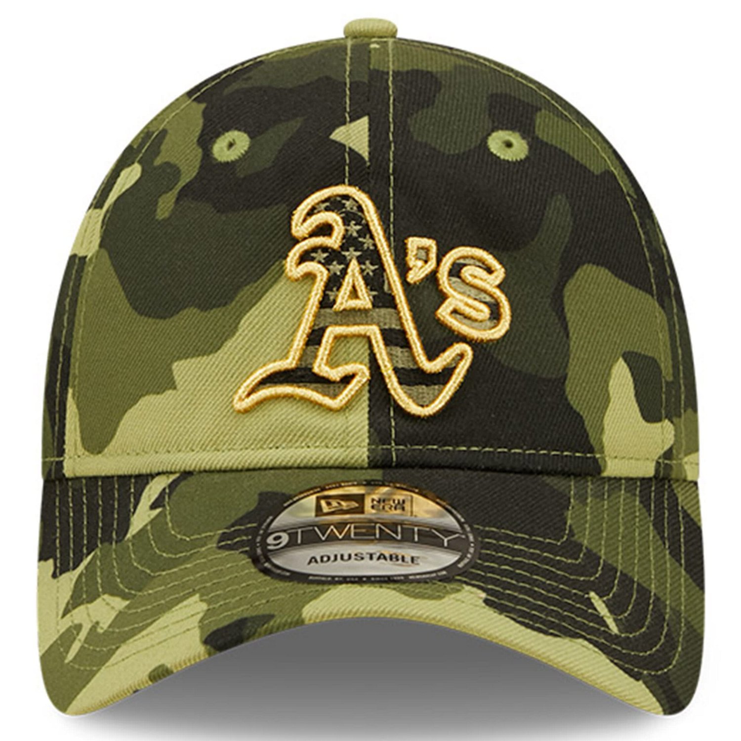 New Era Oakland Athletics 2022 Armed Forces Day 9TWENTY Adjustable Hat