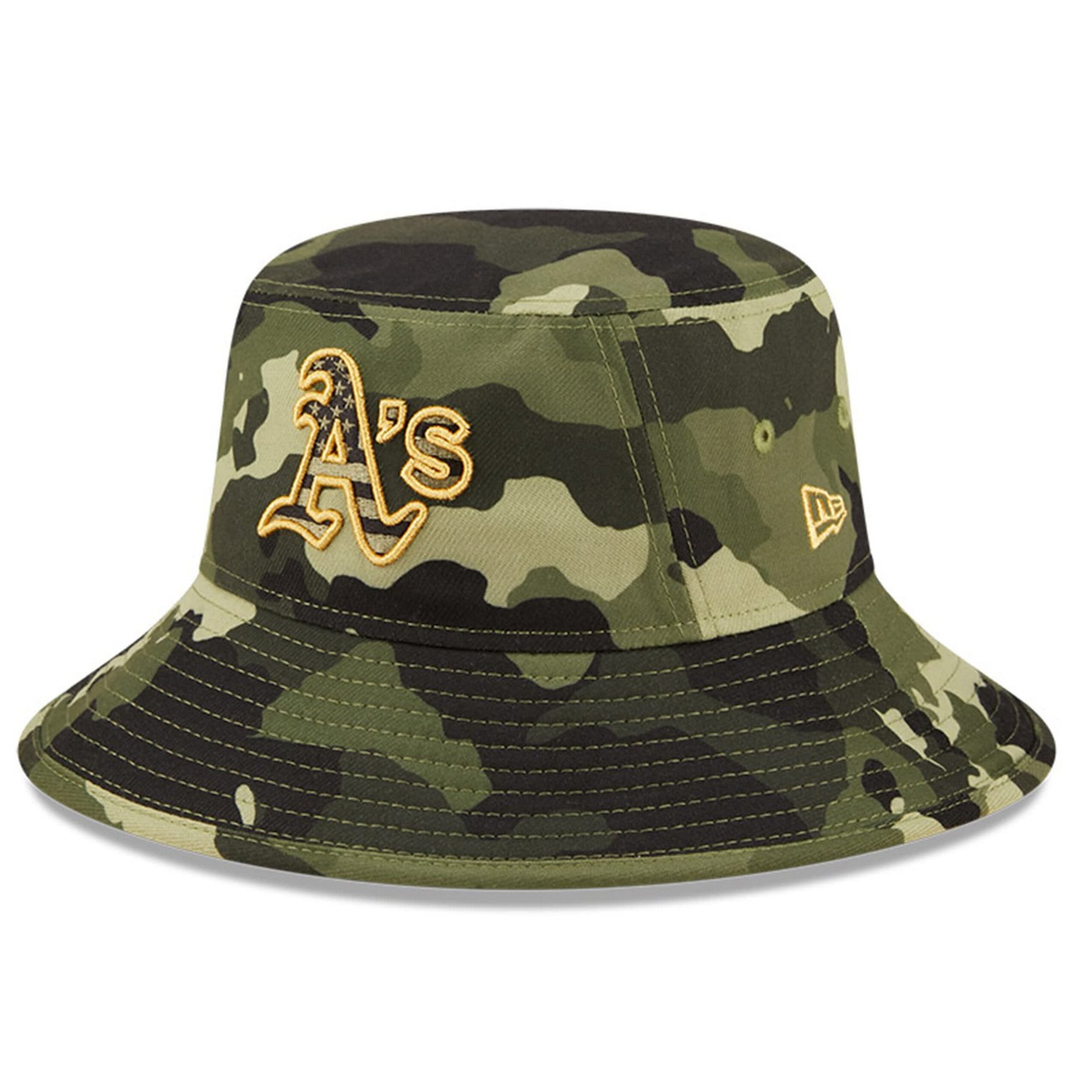 New Era Oakland Athletics 2022 Armed Forces Day Bucket Hat