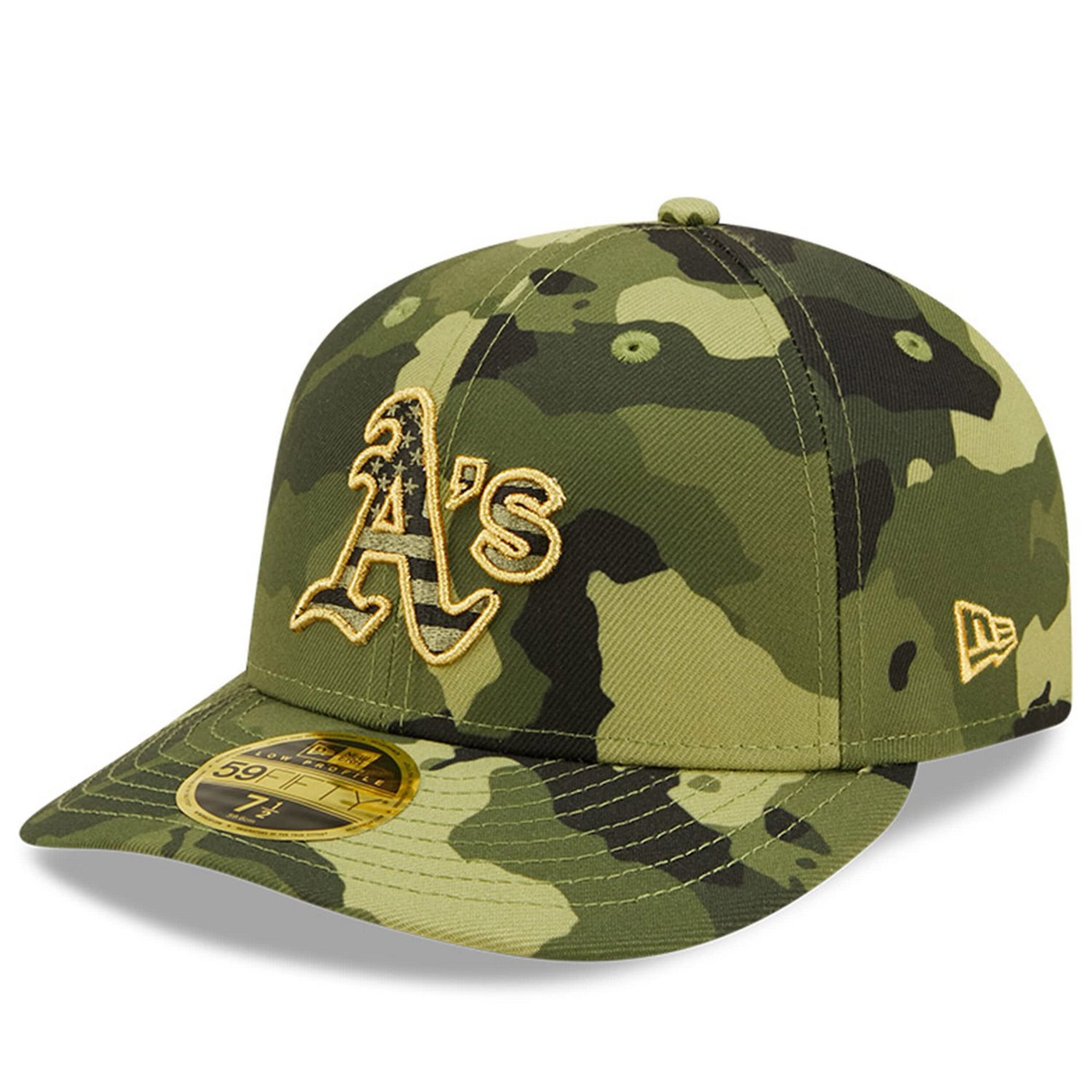 New Era Oakland Athletics 2022 Armed Forces Day On-Field Low Profile 59FIFTY                                                     - view number 3
