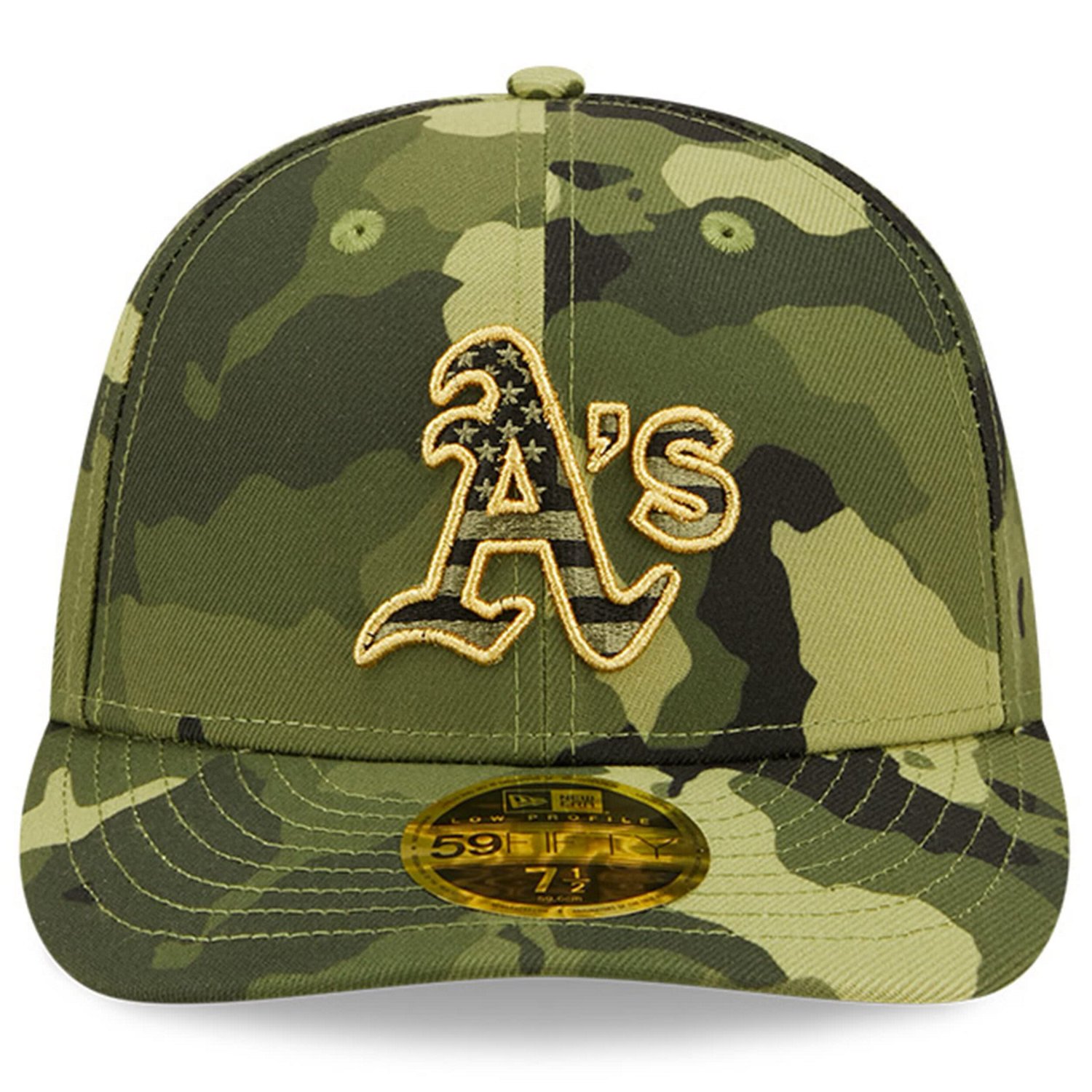 New Era Oakland Athletics 2022 Armed Forces Day On-Field Low Profile 59FIFTY                                                     - view number 2