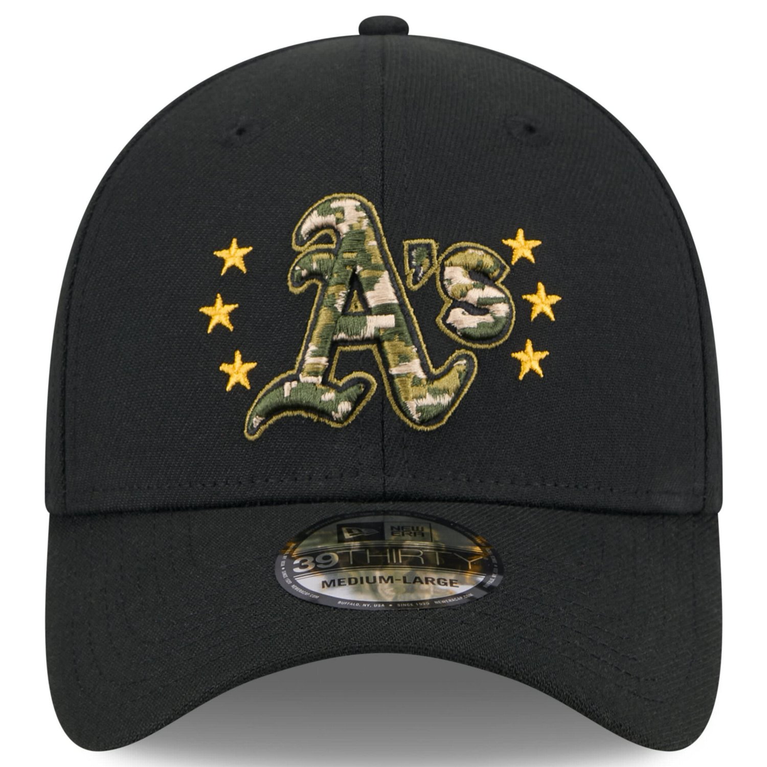 New Era Oakland Athletics 2024 Armed Forces Day 39THIRTY Flex Hat - view number 2