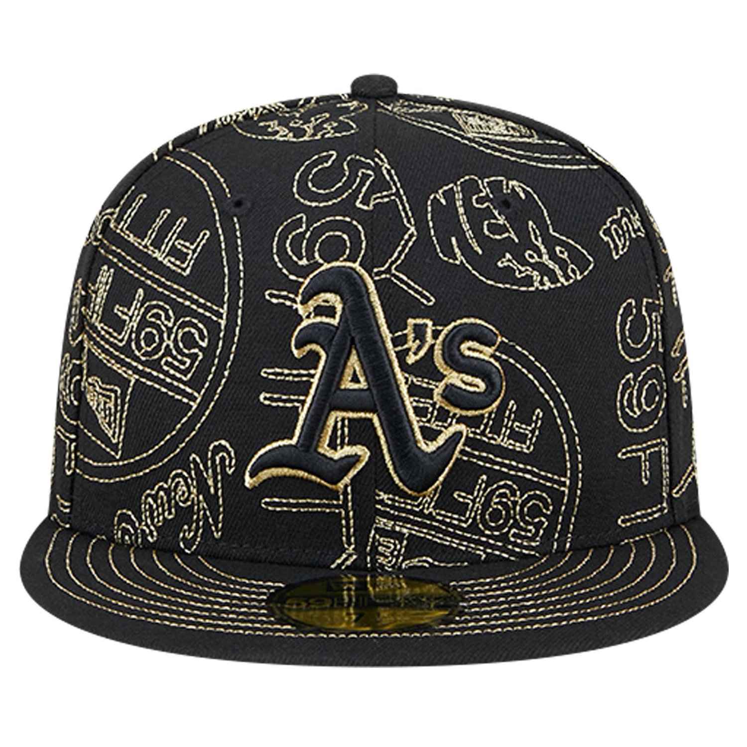 New Era Oakland Athletics 59FIFTY Day Allover Fitted Hat                                                                         - view number 2
