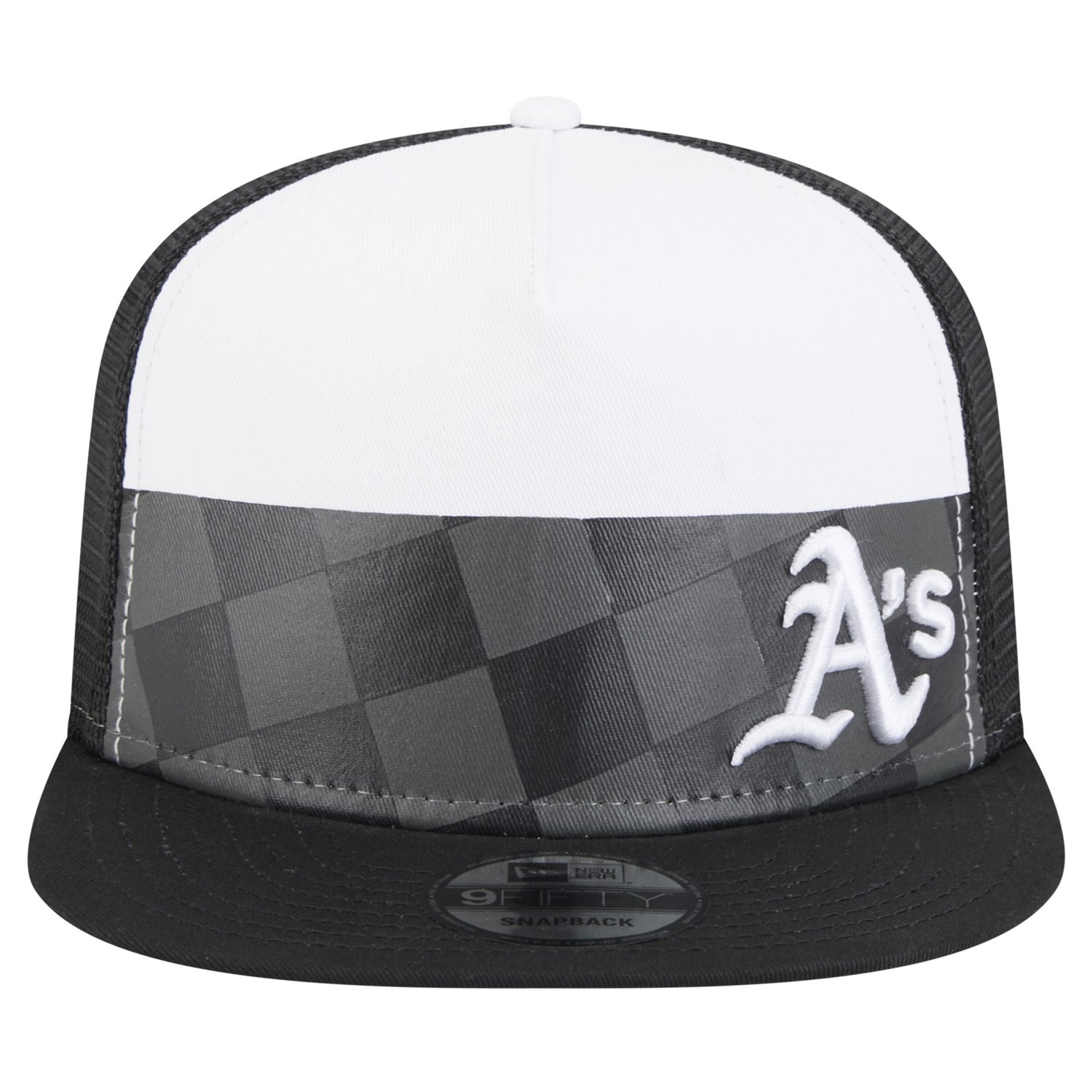 New Era Oakland Athletics Checkmate Trucker 9FIFTY Snapback Hat