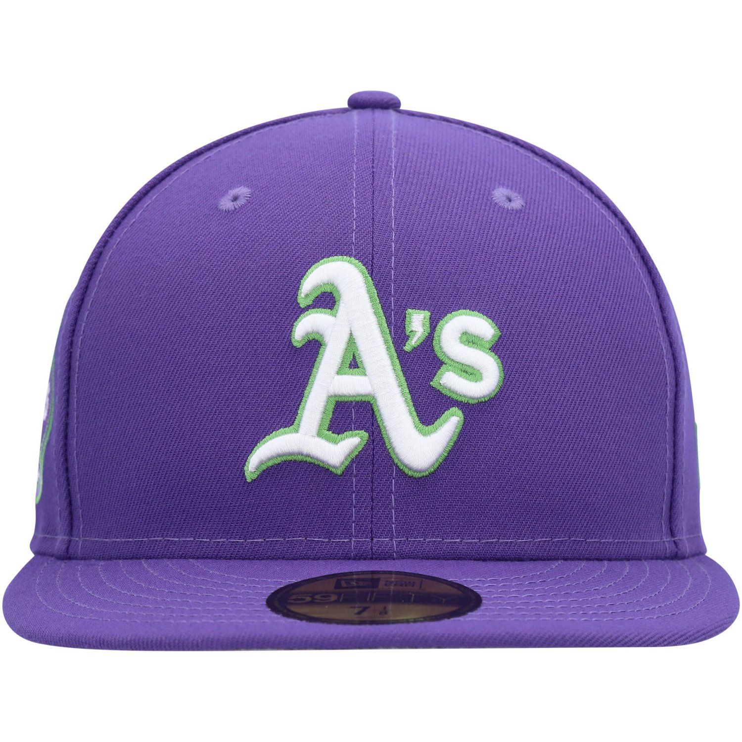 New Era Oakland Athletics Lime Side Patch 59FIFTY Fitted Hat                                                                     - view number 2