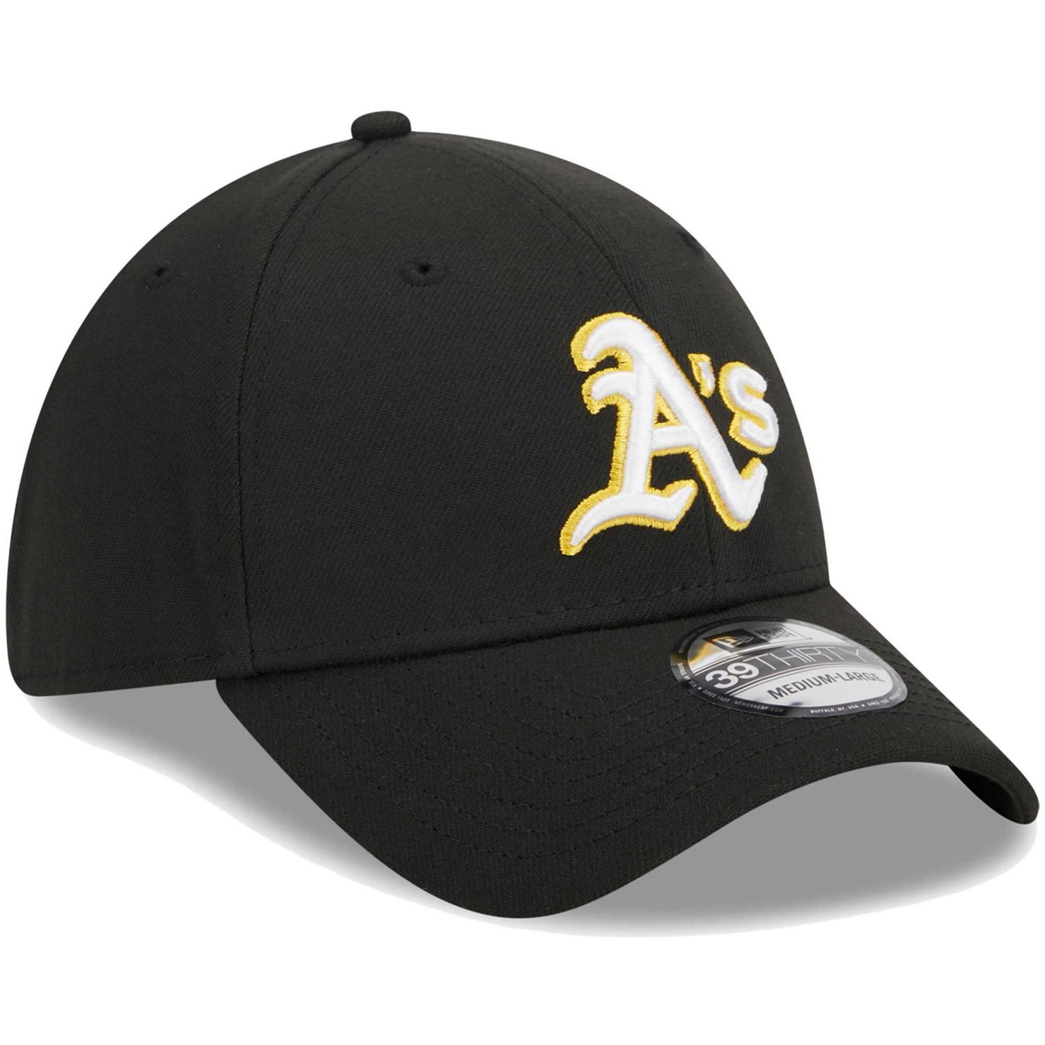 New Era Oakland Athletics Logo 39THIRTY Flex Hat                                                                                 - view number 3