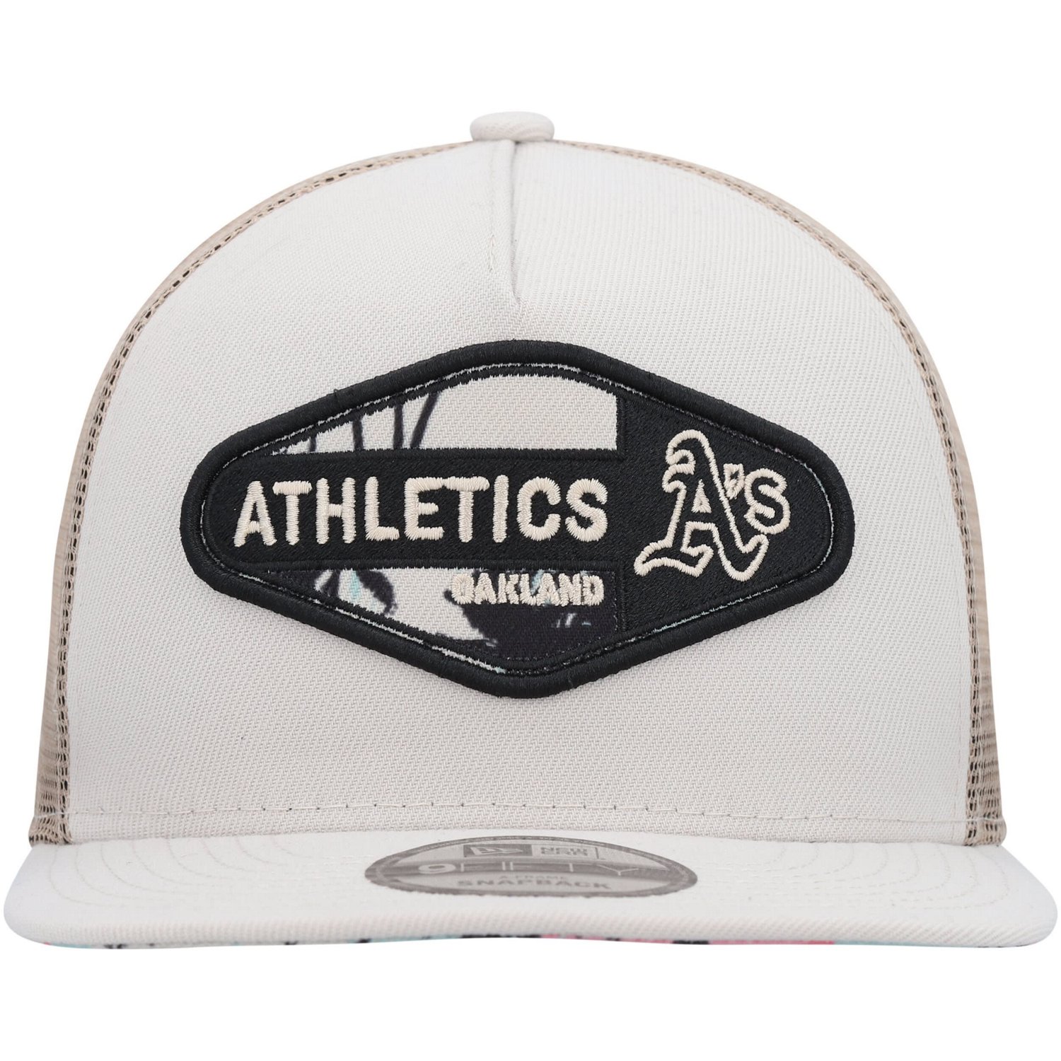 New Era Oakland Athletics Retro Beachin' Patch A-Frame Trucker 9FIFTY Snapback Hat