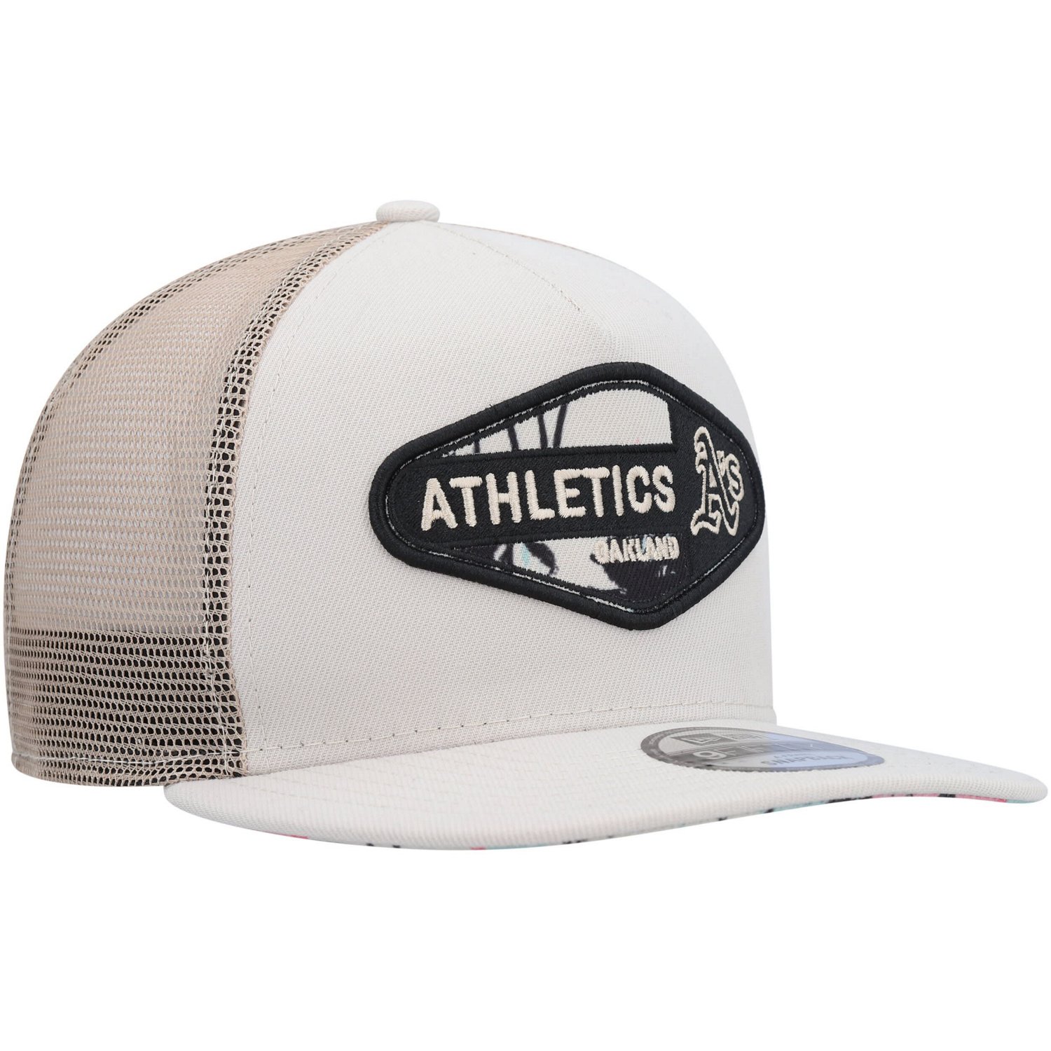New Era Oakland Athletics Retro Beachin' Patch A-Frame Trucker 9FIFTY Snapback Hat