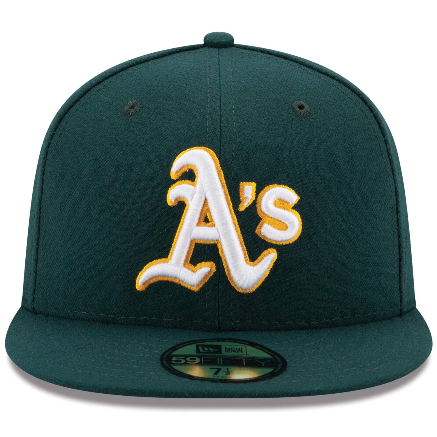 New Era Oakland Athletics Road Authentic Collection On Field 59FIFTY Performance Fitted Hat                                      - view number 2