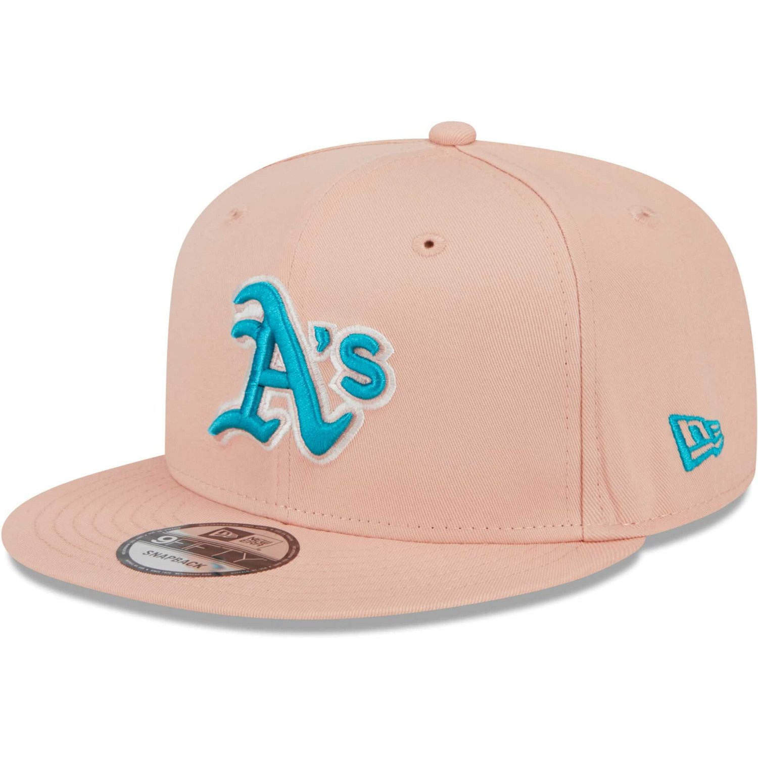 New Era Oakland Athletics Sky Aqua Undervisor 9FIFTY Snapback Hat - view number 3